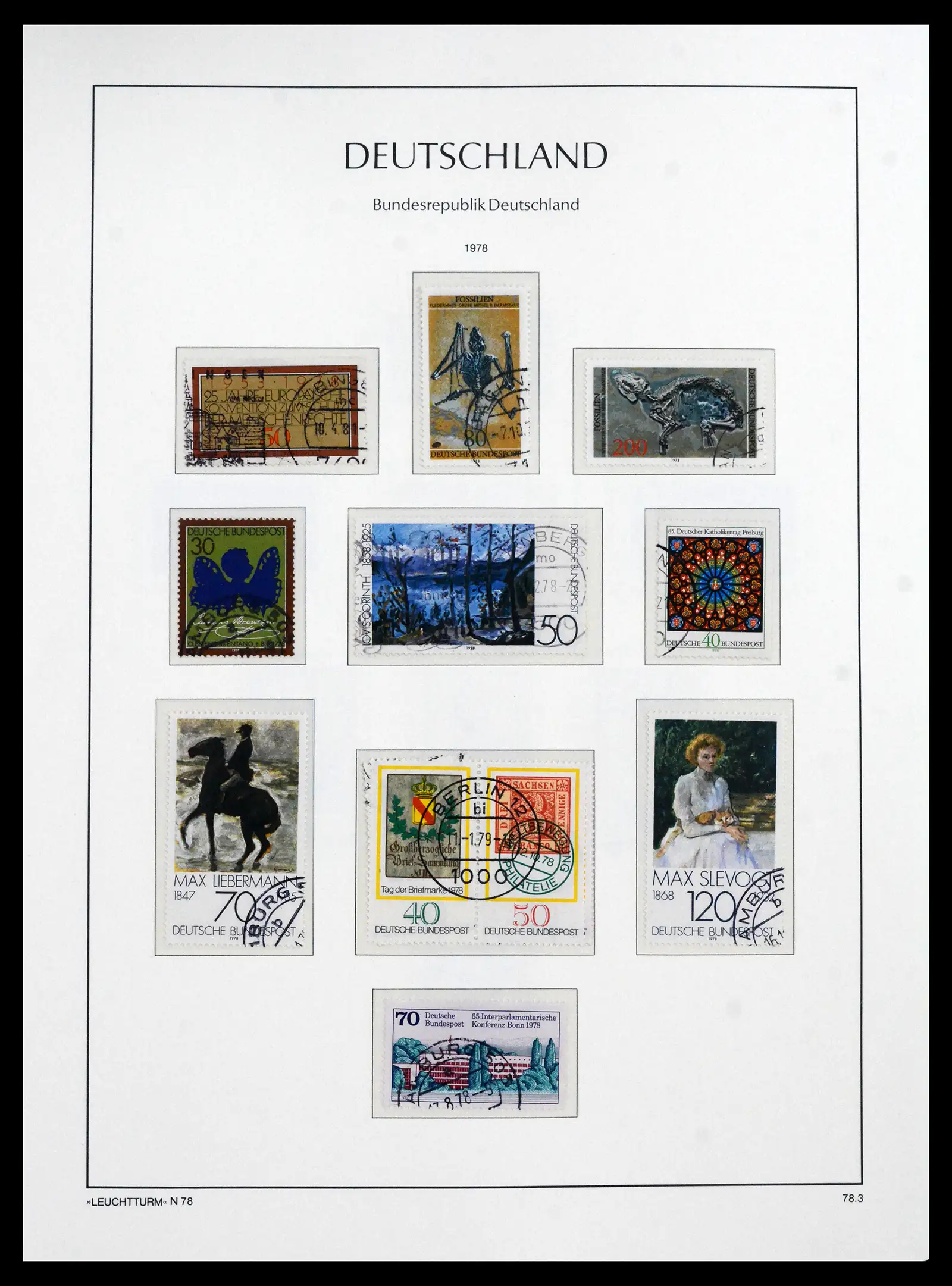 41709 0094 - Stamp collection 41709 Germany Bundespost complete used 1949-1980.