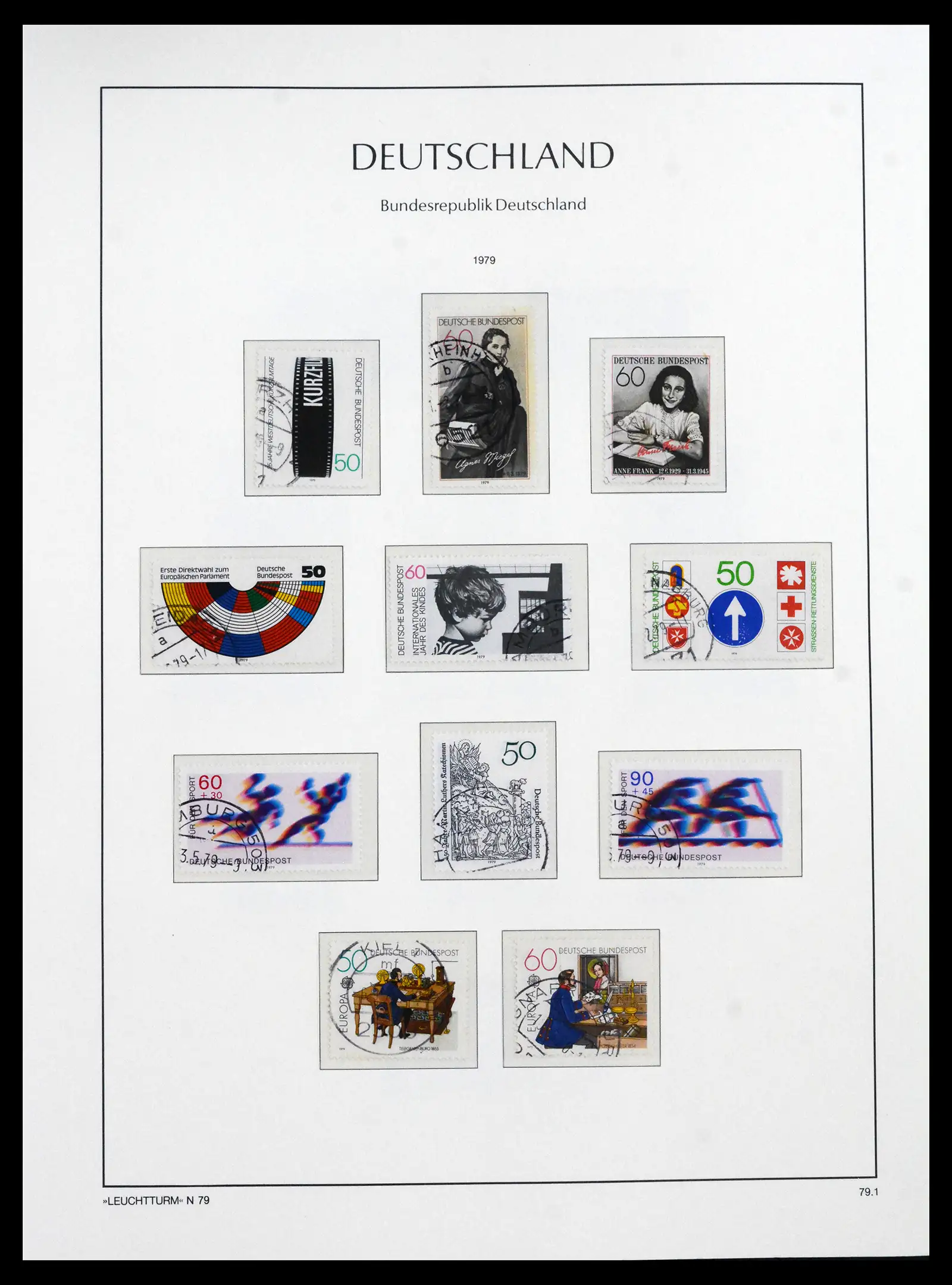 41709 0097 - Stamp collection 41709 Germany Bundespost complete used 1949-1980.