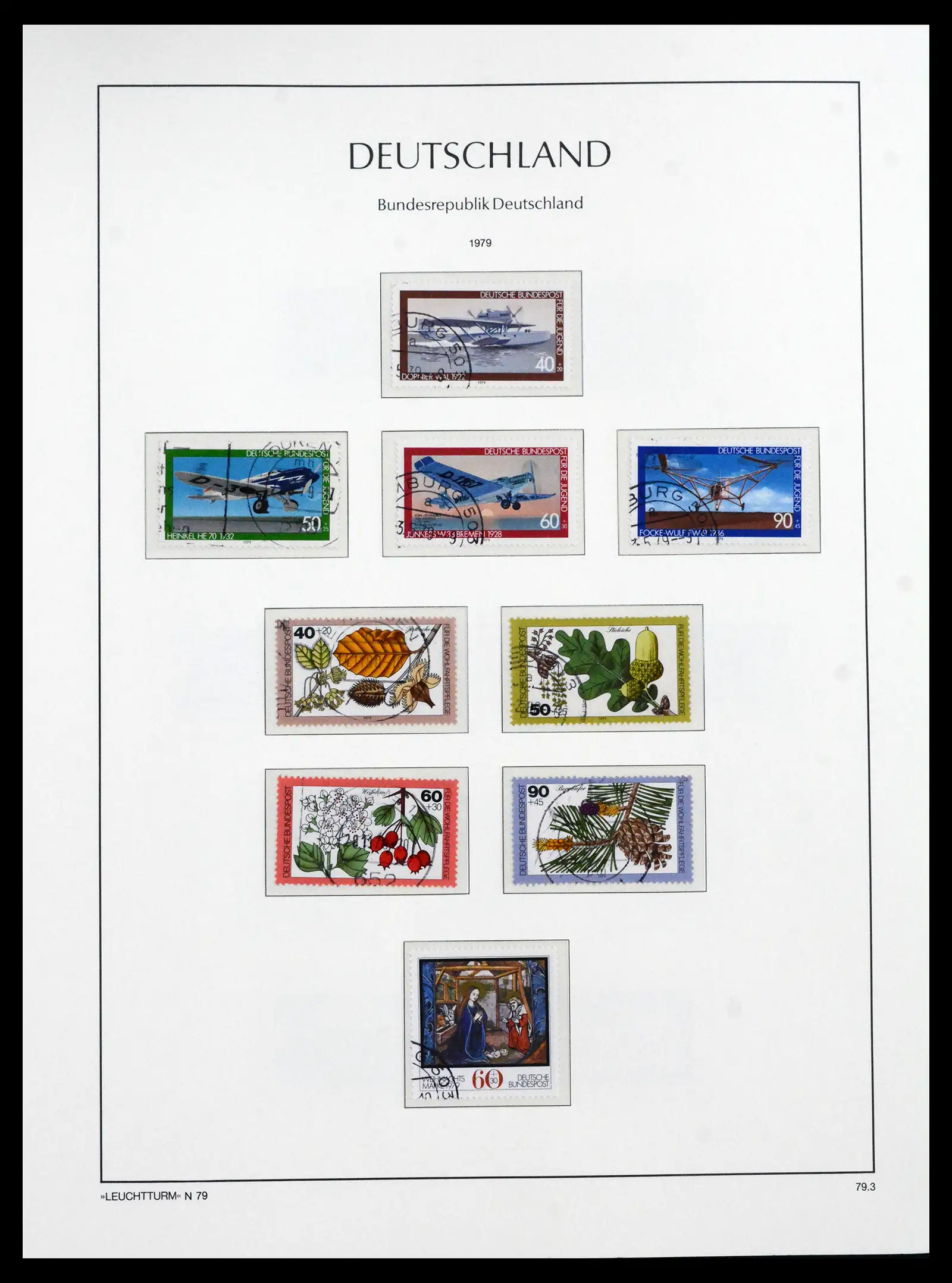 41709 0100 - Stamp collection 41709 Germany Bundespost complete used 1949-1980.
