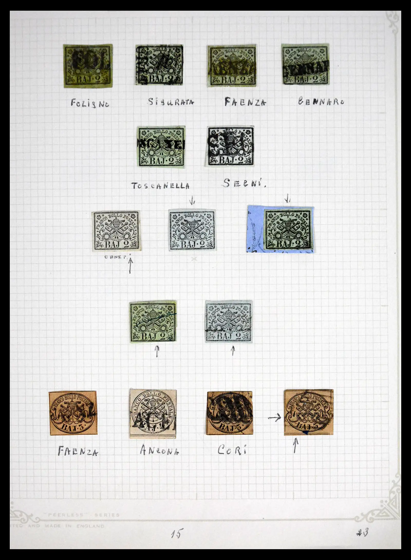 41710 0002 - Stamp collection 41710 Italian States 1853-1864.