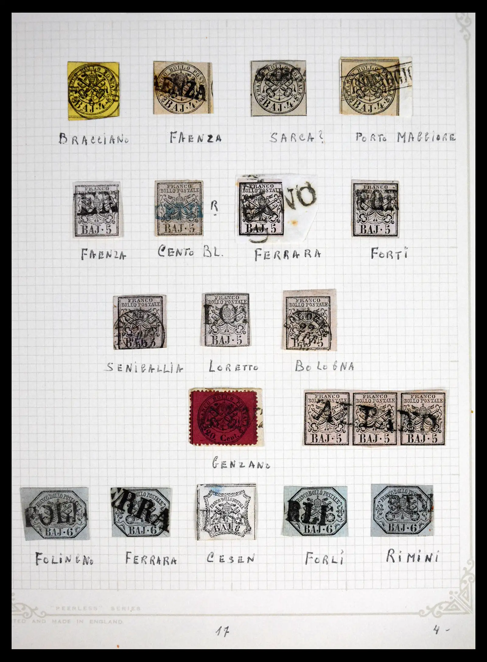 41710 0003 - Stamp collection 41710 Italian States 1853-1864.