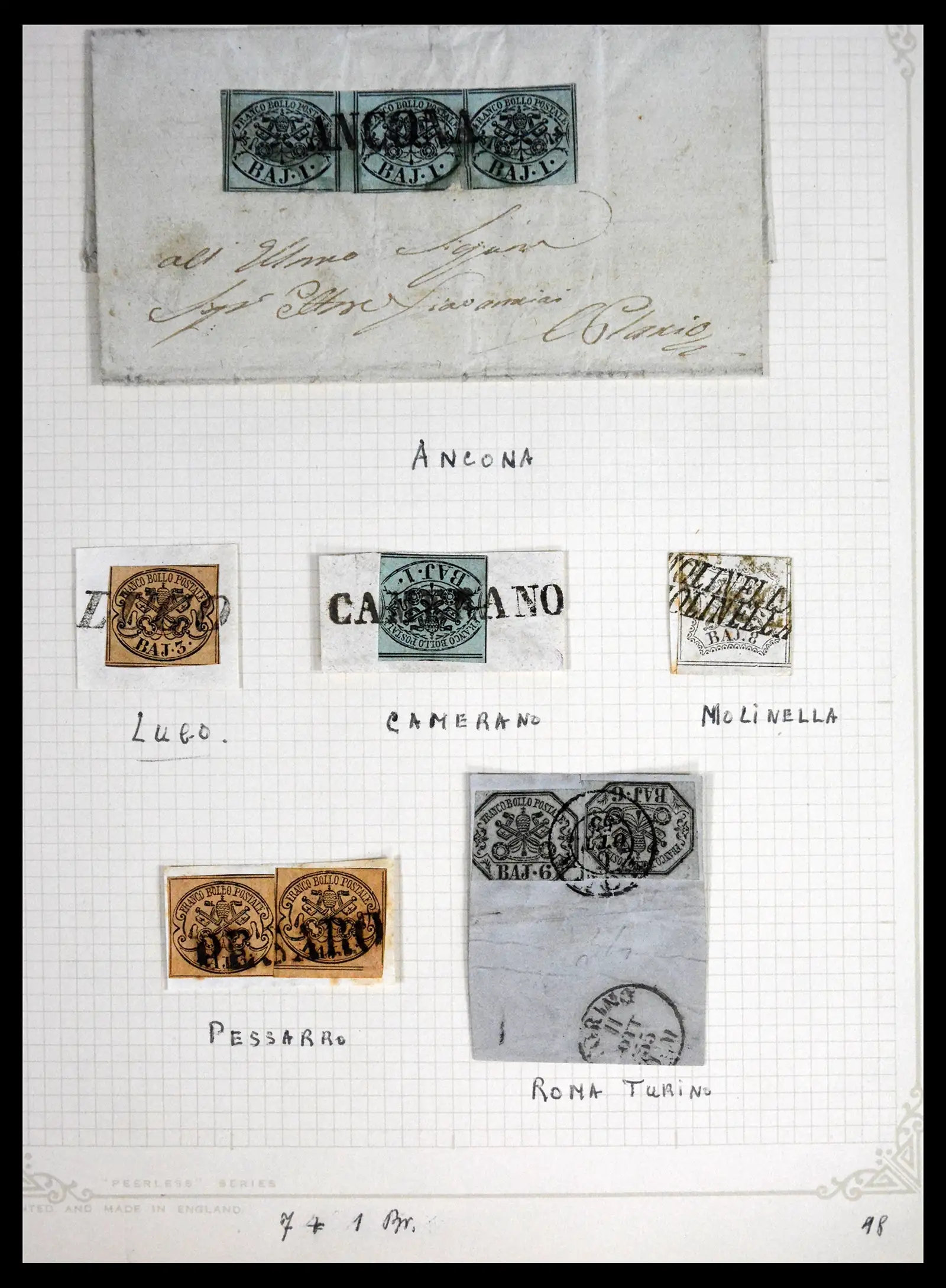 41710 0004 - Stamp collection 41710 Italian States 1853-1864.