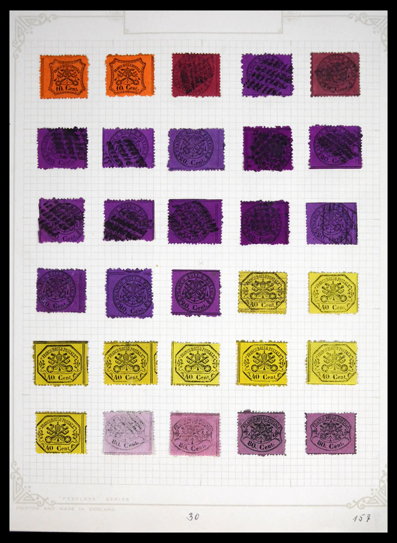 41710 0008 - Stamp collection 41710 Italian States 1853-1864.