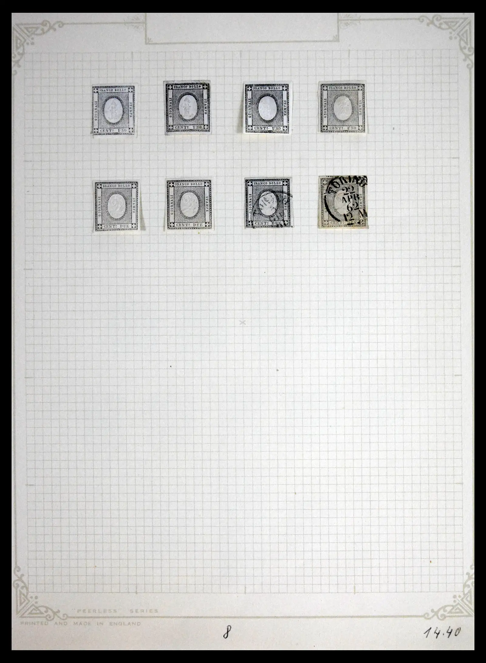 41710 0016 - Stamp collection 41710 Italian States 1853-1864.