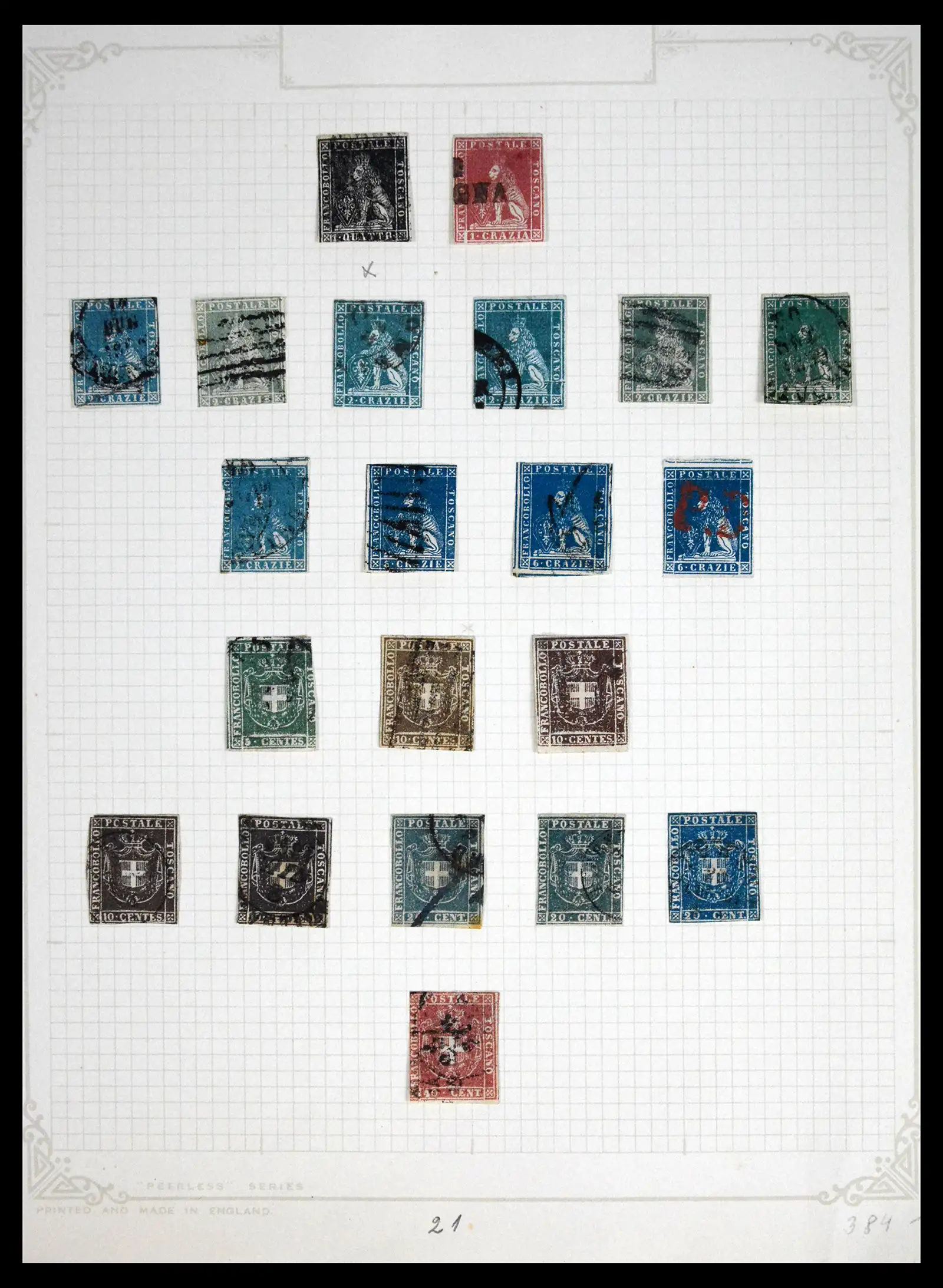 41710 0018 - Stamp collection 41710 Italian States 1853-1864.