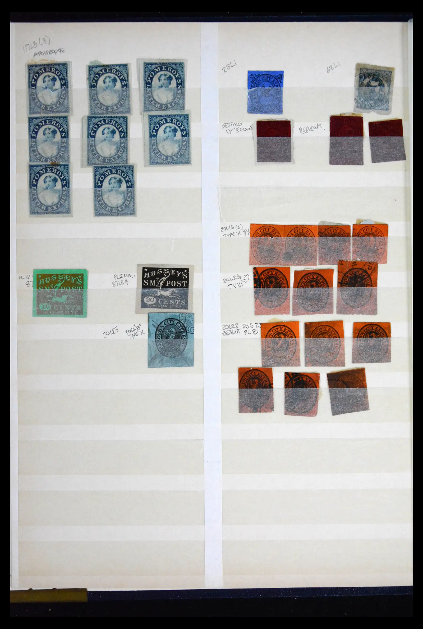 41711 0002 - Stamp collection 41711 USA locals/carriers 1850-1880.