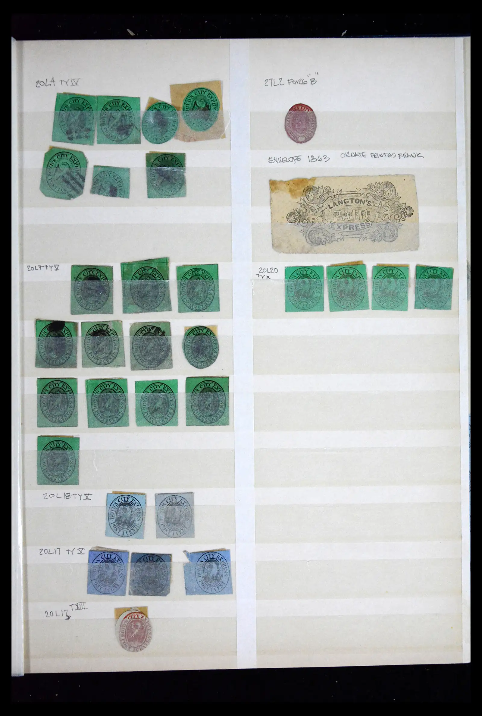 41711 0003 - Stamp collection 41711 USA locals/carriers 1850-1880.