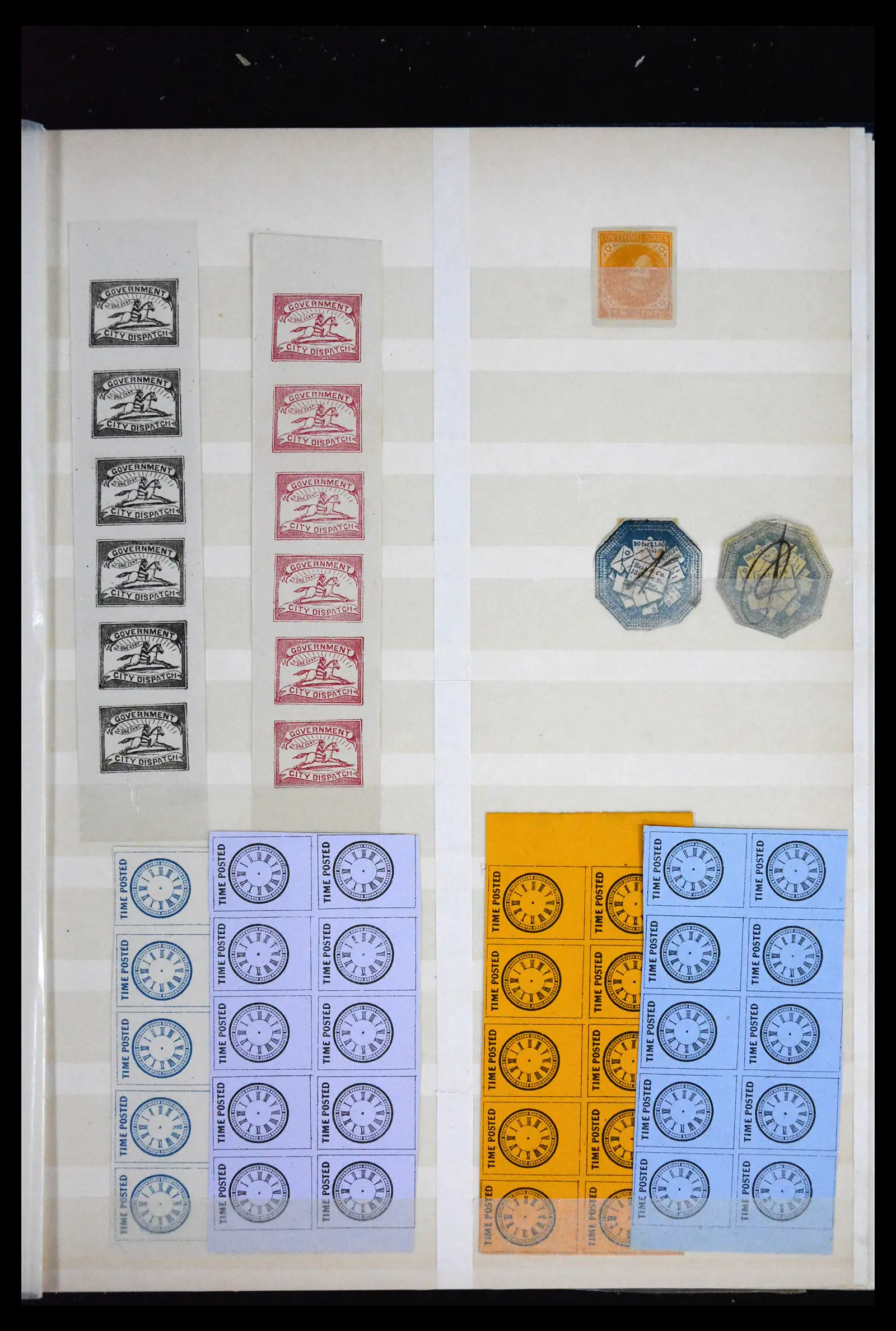 41711 0005 - Stamp collection 41711 USA locals/carriers 1850-1880.