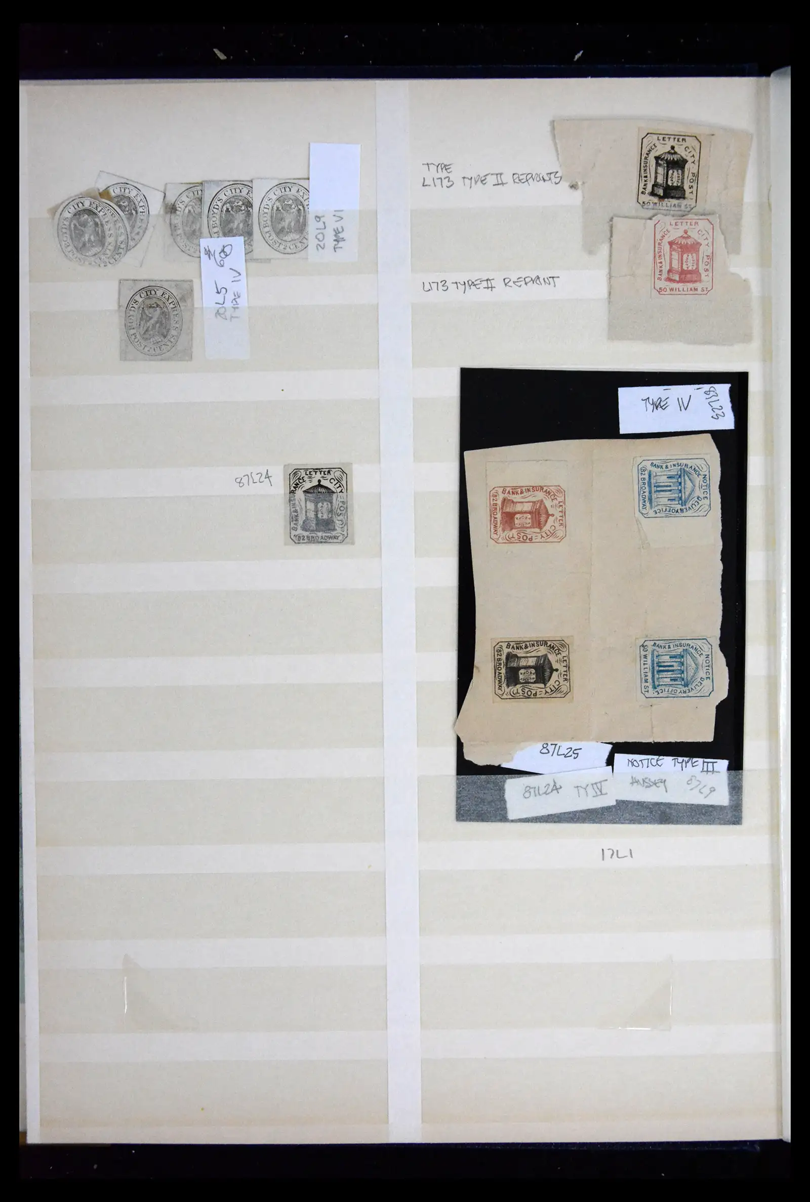 41711 0006 - Stamp collection 41711 USA locals/carriers 1850-1880.
