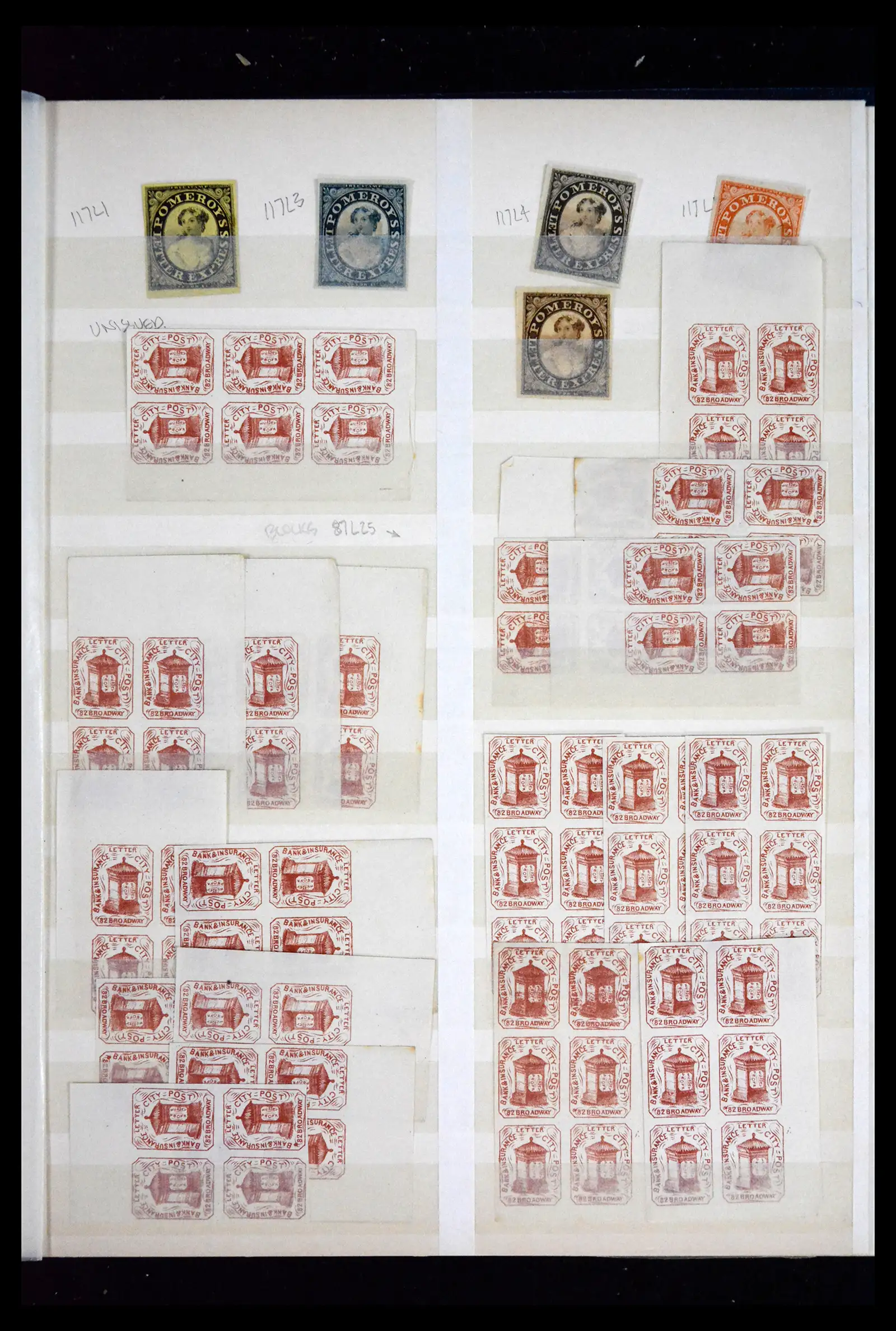 41711 0007 - Stamp collection 41711 USA locals/carriers 1850-1880.