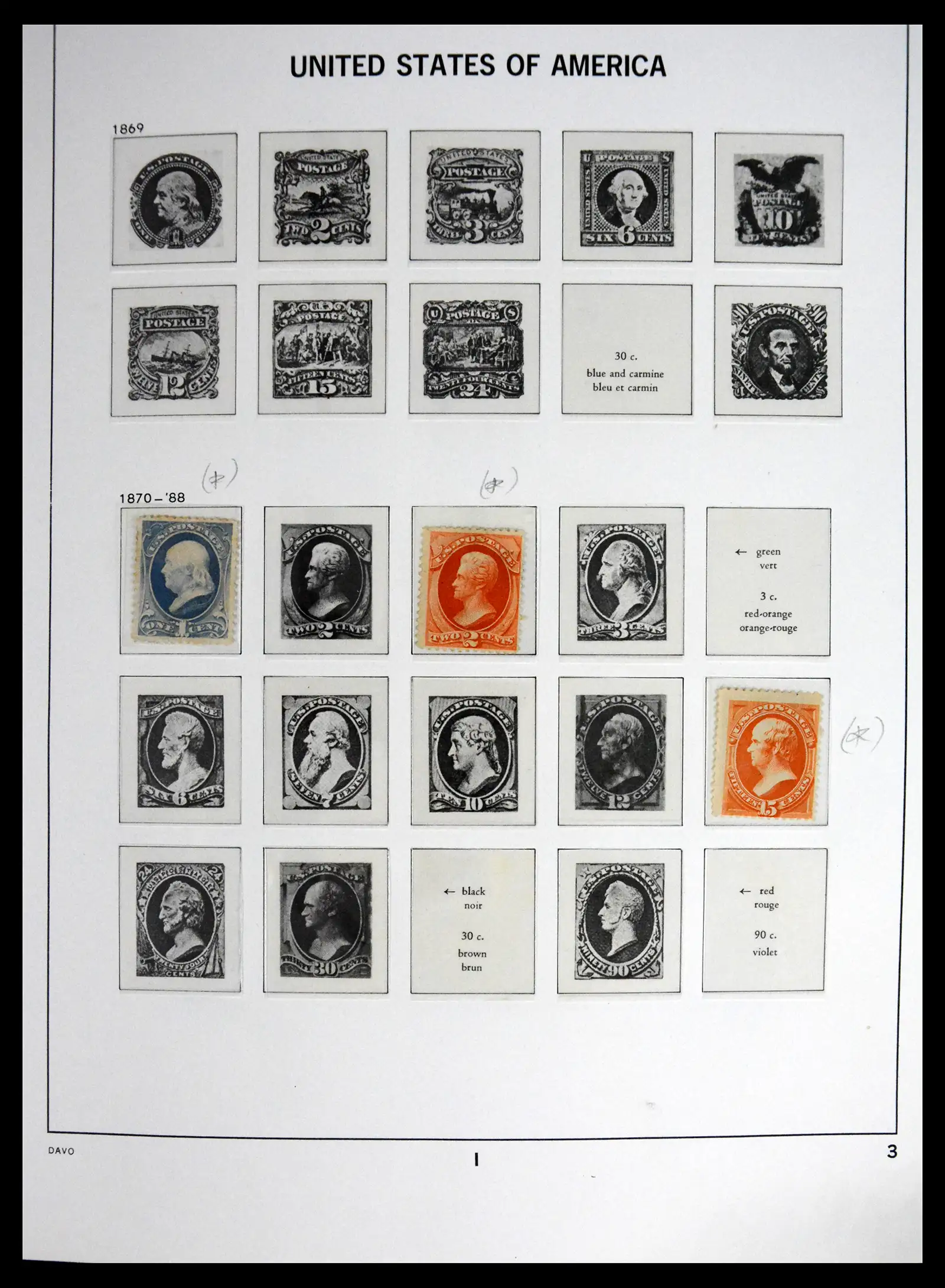 41712 0002 - Stamp collection 41712 USA mint 1861-1960.
