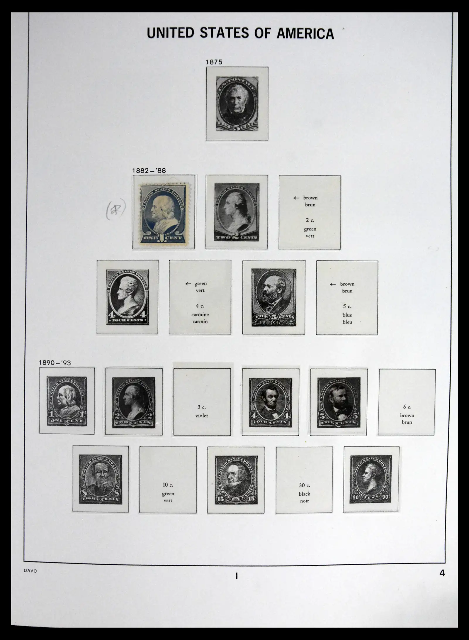 41712 0003 - Stamp collection 41712 USA mint 1861-1960.