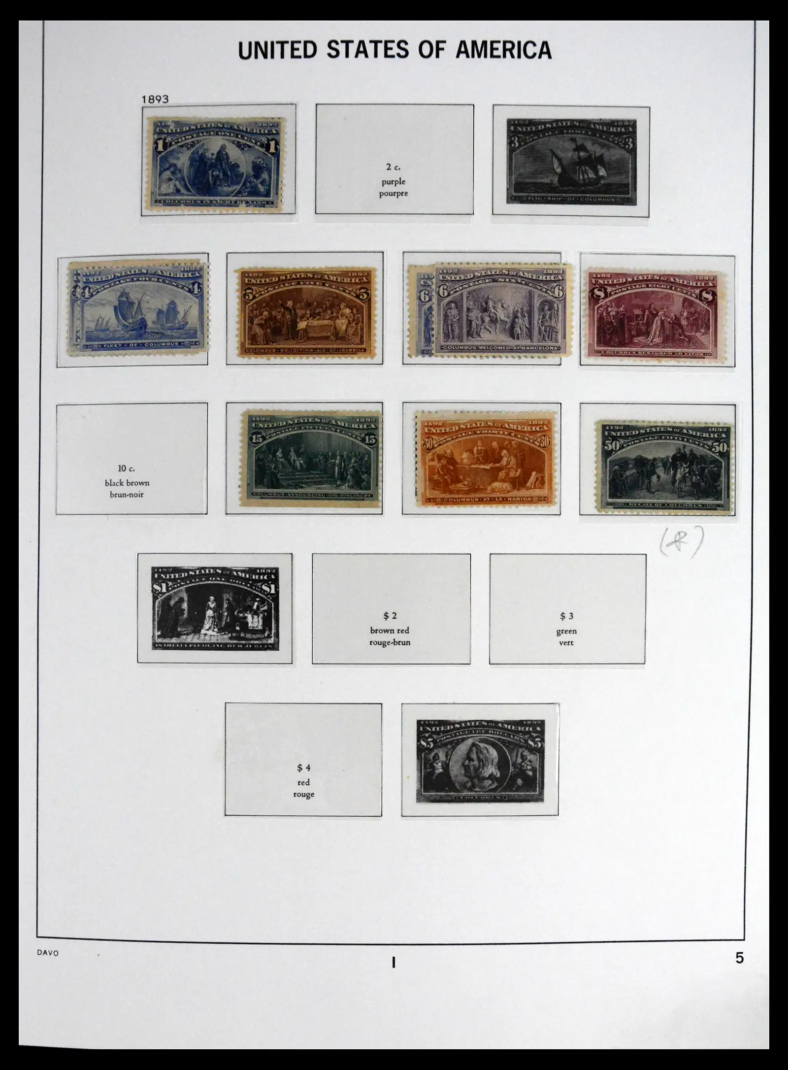 41712 0004 - Stamp collection 41712 USA mint 1861-1960.