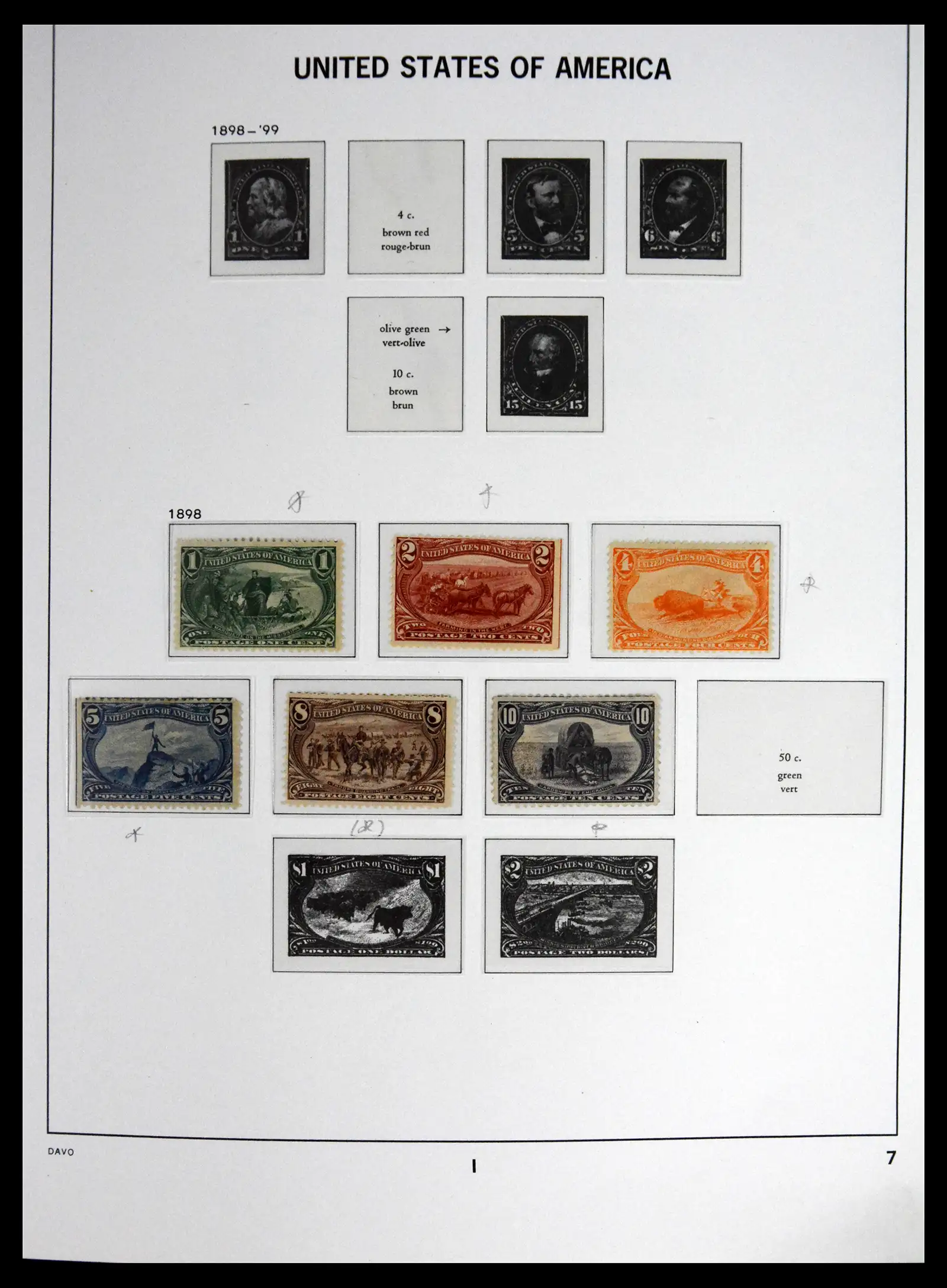 41712 0006 - Stamp collection 41712 USA mint 1861-1960.