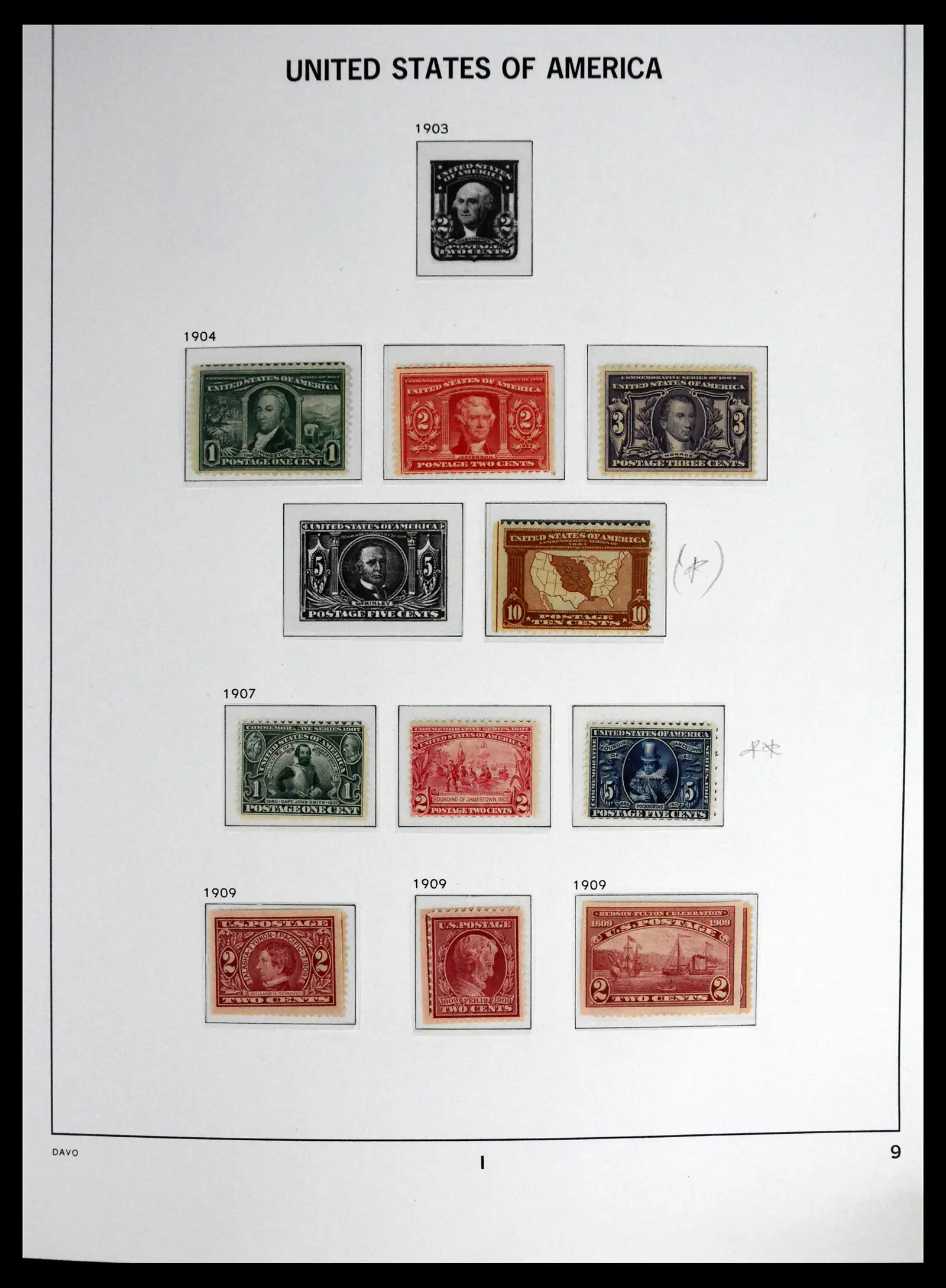 41712 0007 - Stamp collection 41712 USA mint 1861-1960.