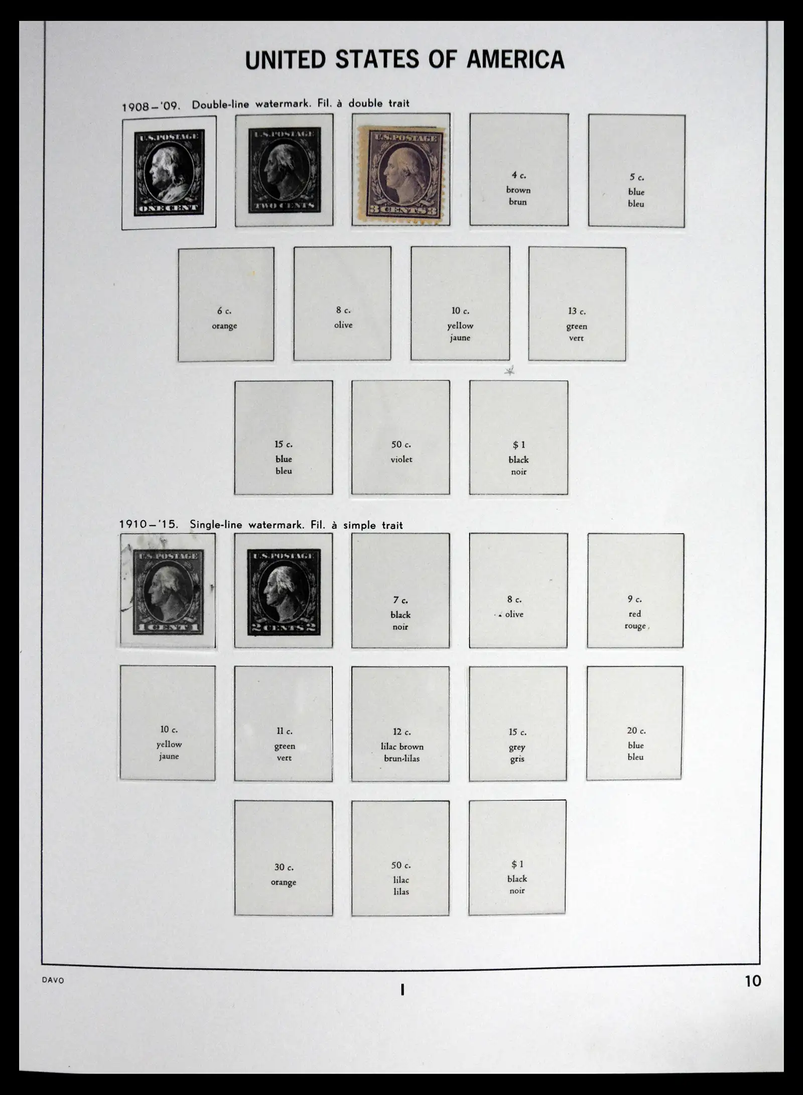 41712 0008 - Stamp collection 41712 USA mint 1861-1960.