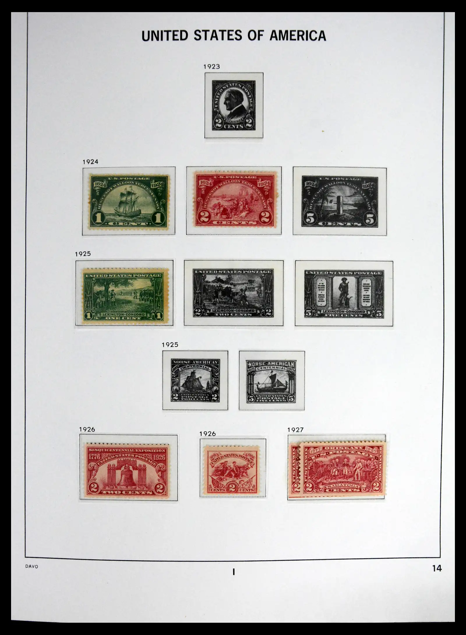41712 0012 - Stamp collection 41712 USA mint 1861-1960.