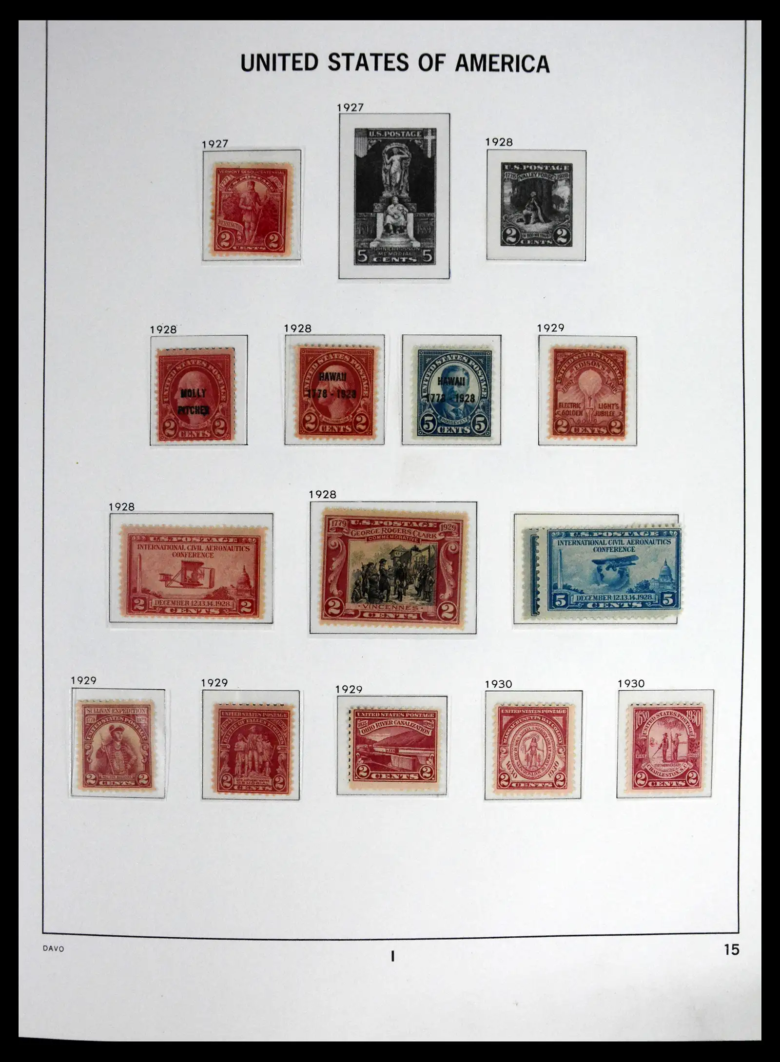 41712 0013 - Stamp collection 41712 USA mint 1861-1960.