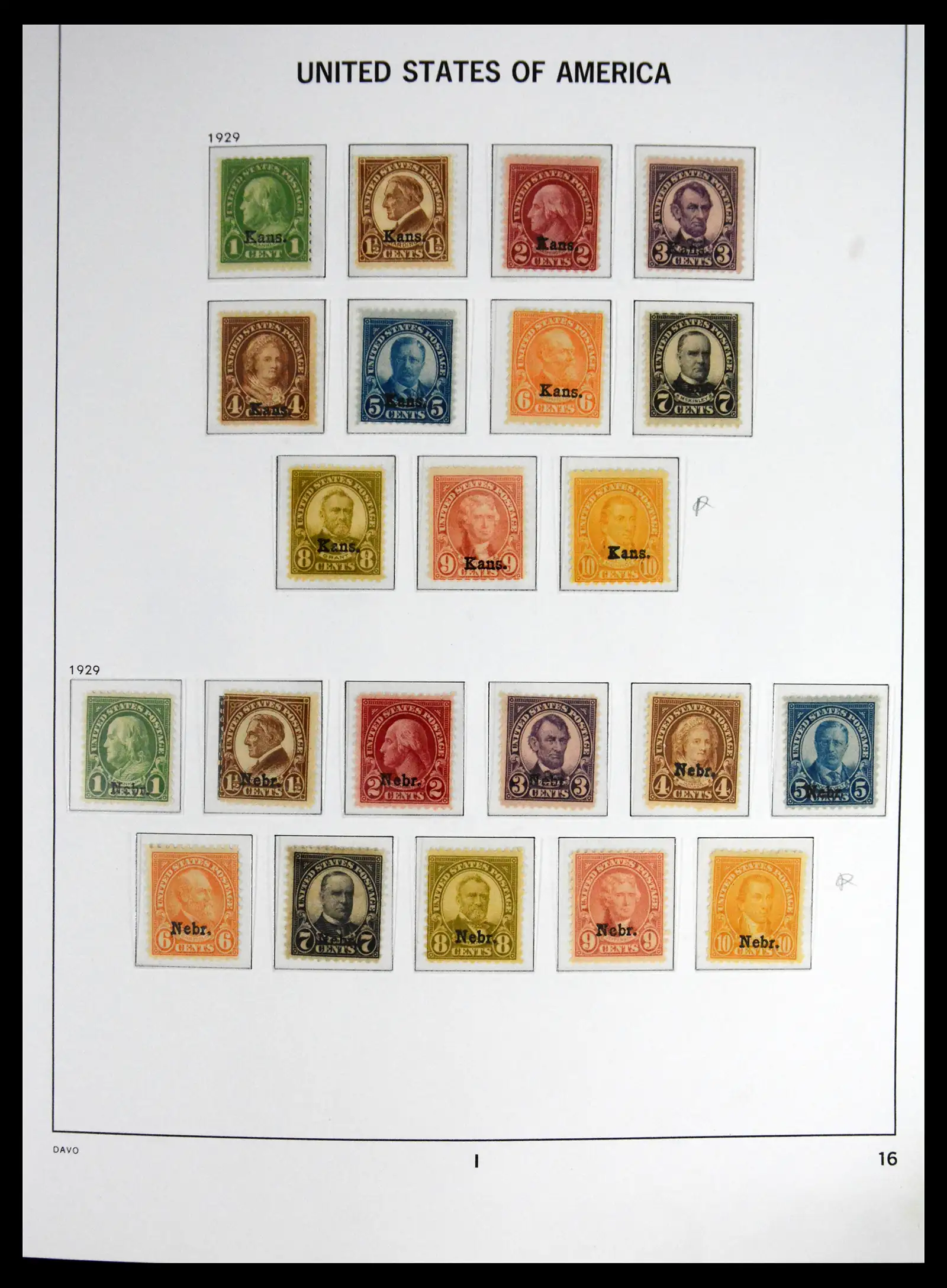 41712 0014 - Stamp collection 41712 USA mint 1861-1960.