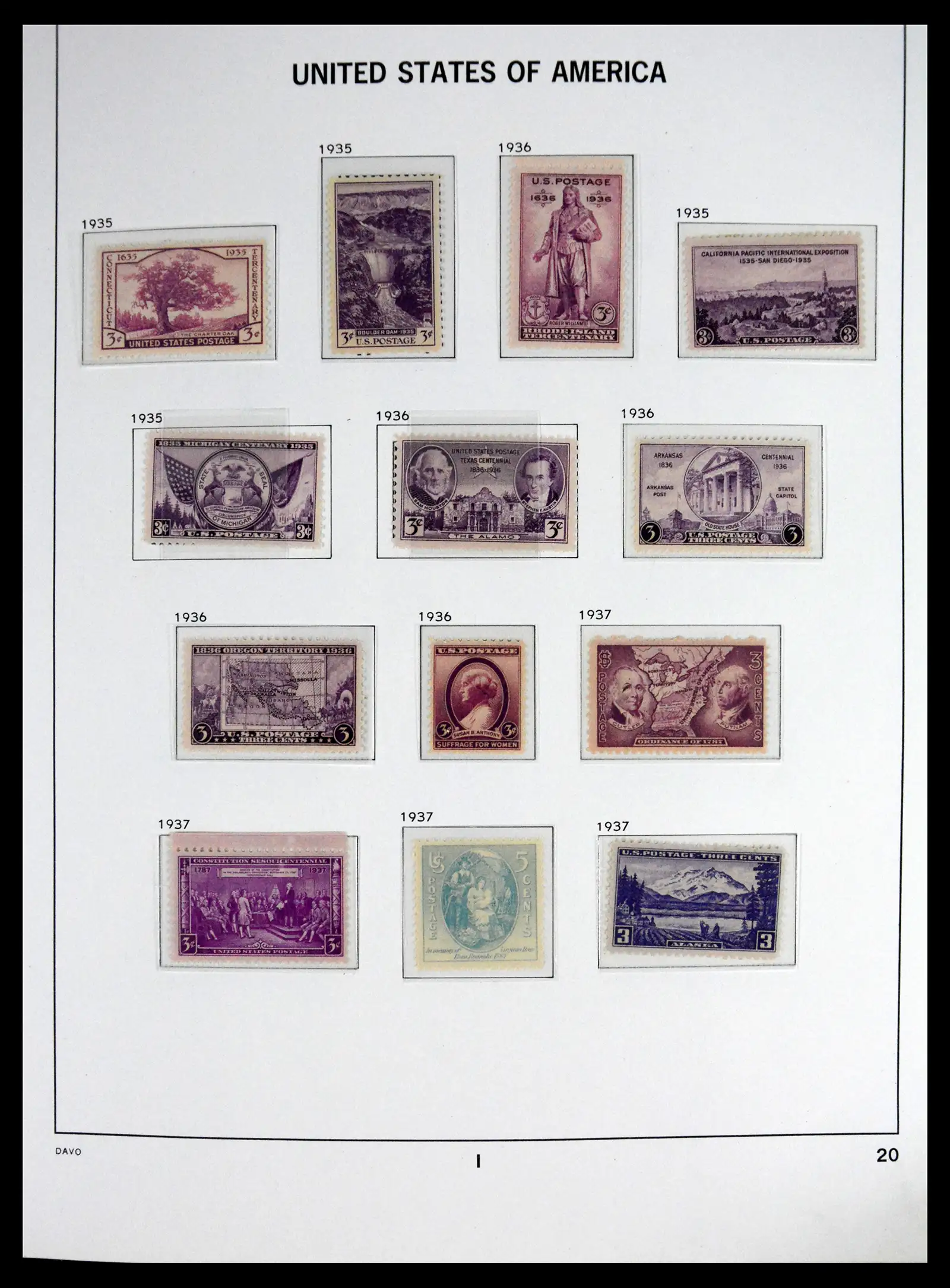 41712 0018 - Stamp collection 41712 USA mint 1861-1960.