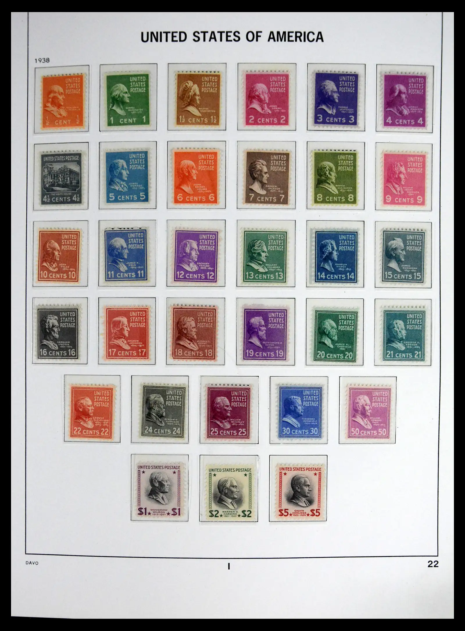41712 0020 - Stamp collection 41712 USA mint 1861-1960.