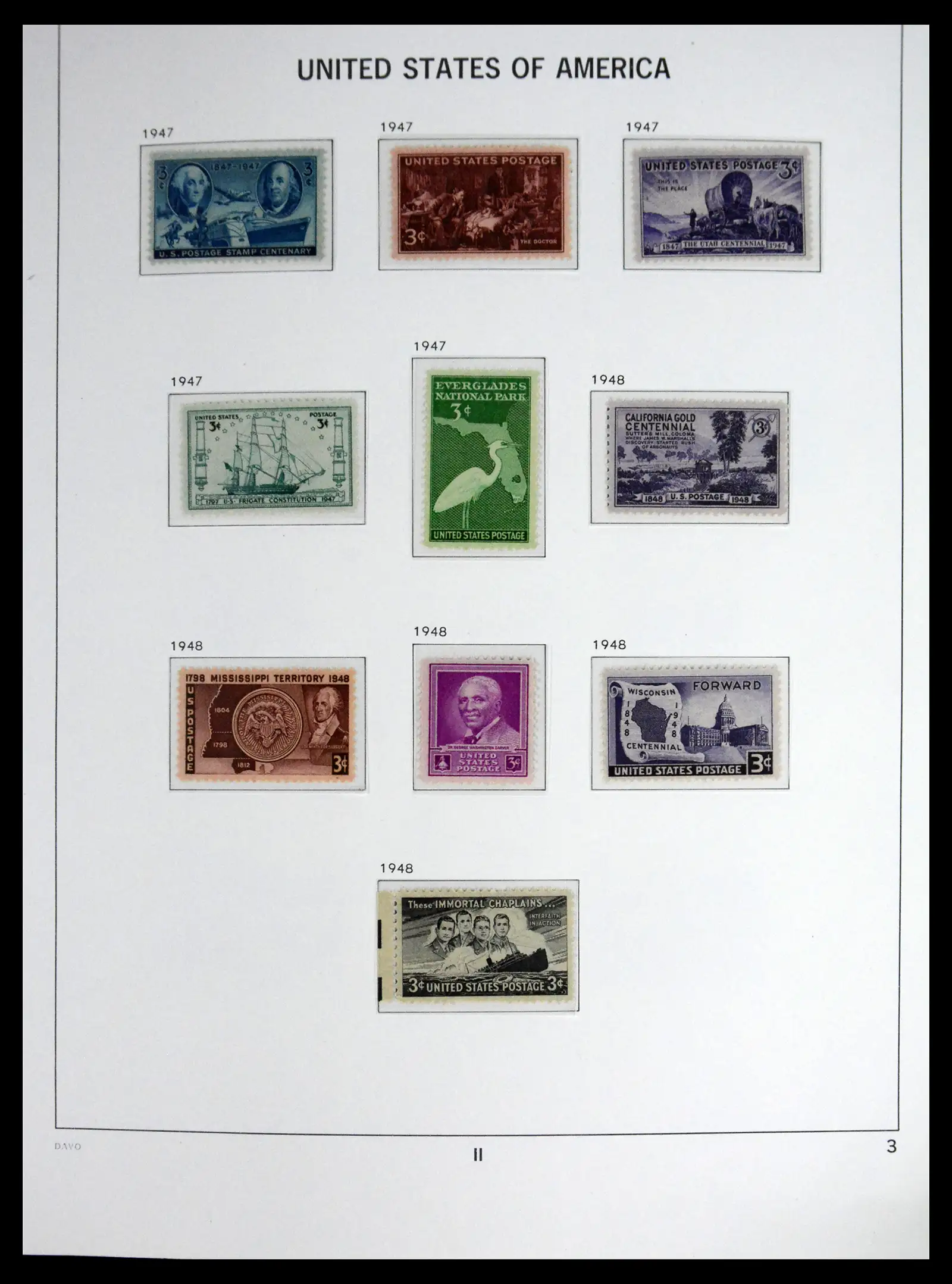 41712 0028 - Stamp collection 41712 USA mint 1861-1960.