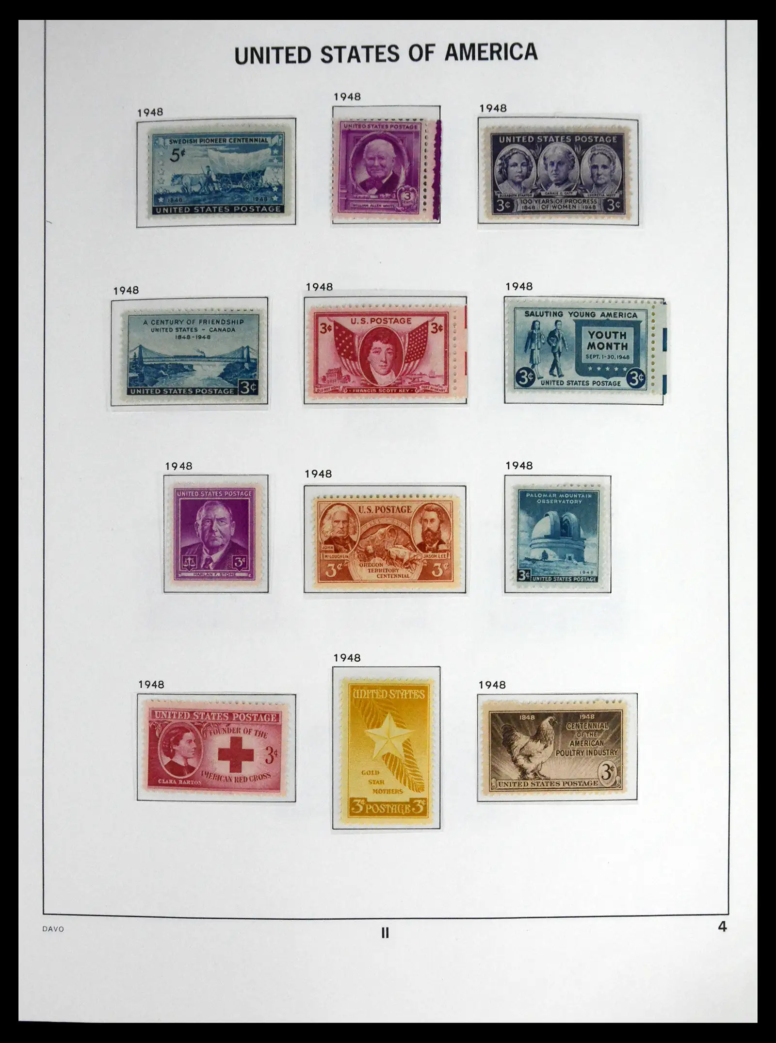 41712 0029 - Stamp collection 41712 USA mint 1861-1960.