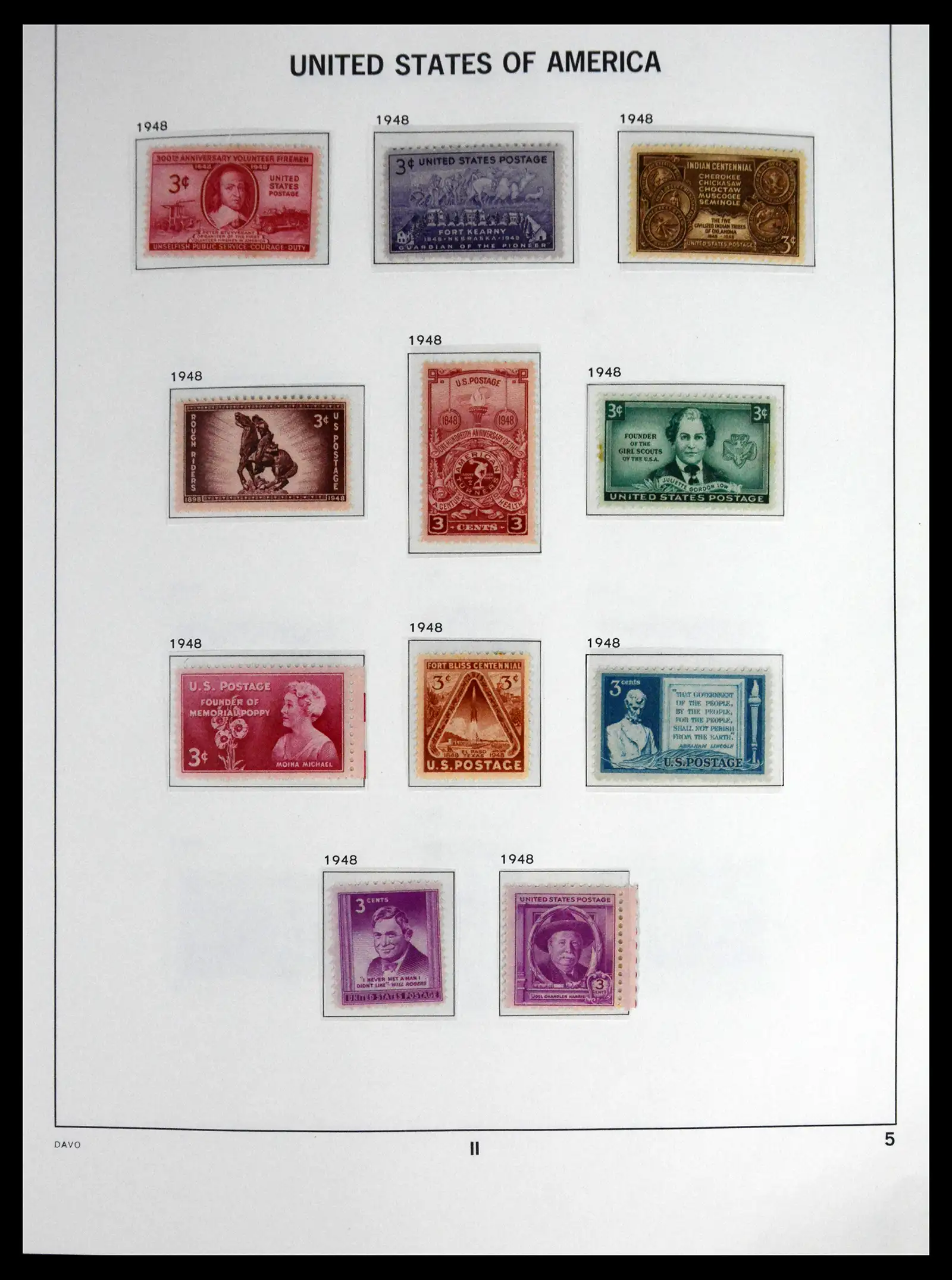 41712 0030 - Stamp collection 41712 USA mint 1861-1960.