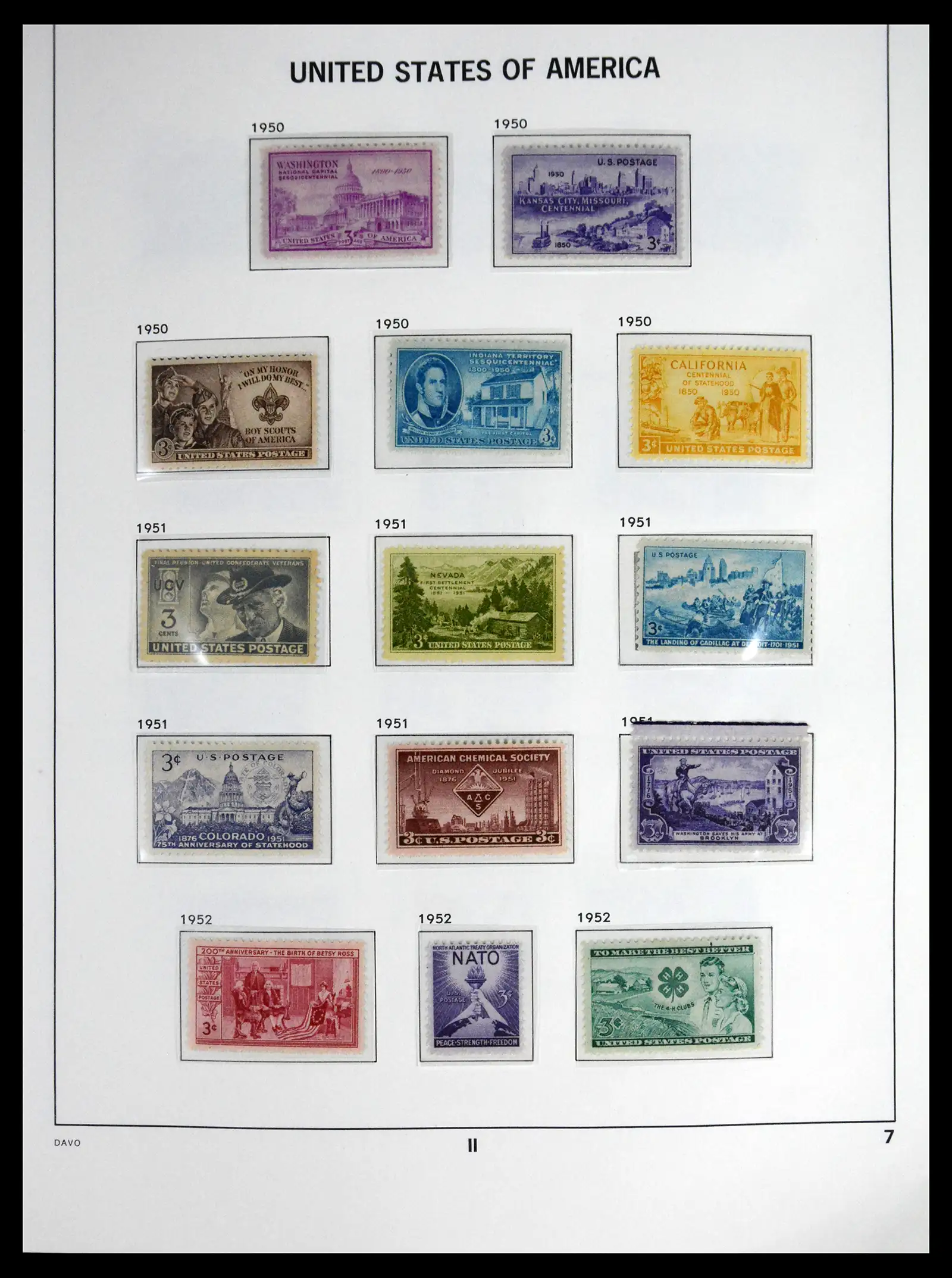41712 0032 - Stamp collection 41712 USA mint 1861-1960.