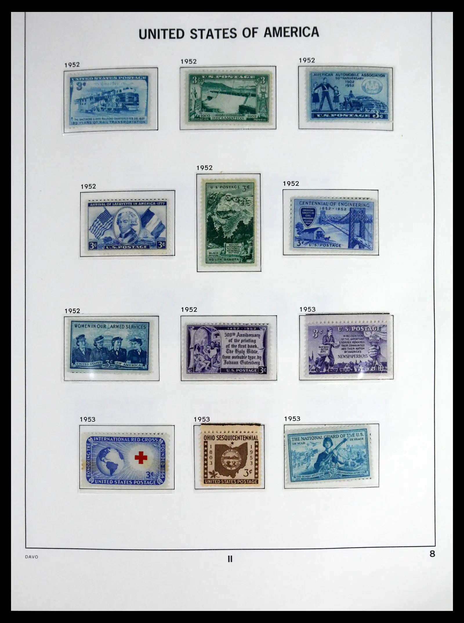 41712 0033 - Stamp collection 41712 USA mint 1861-1960.
