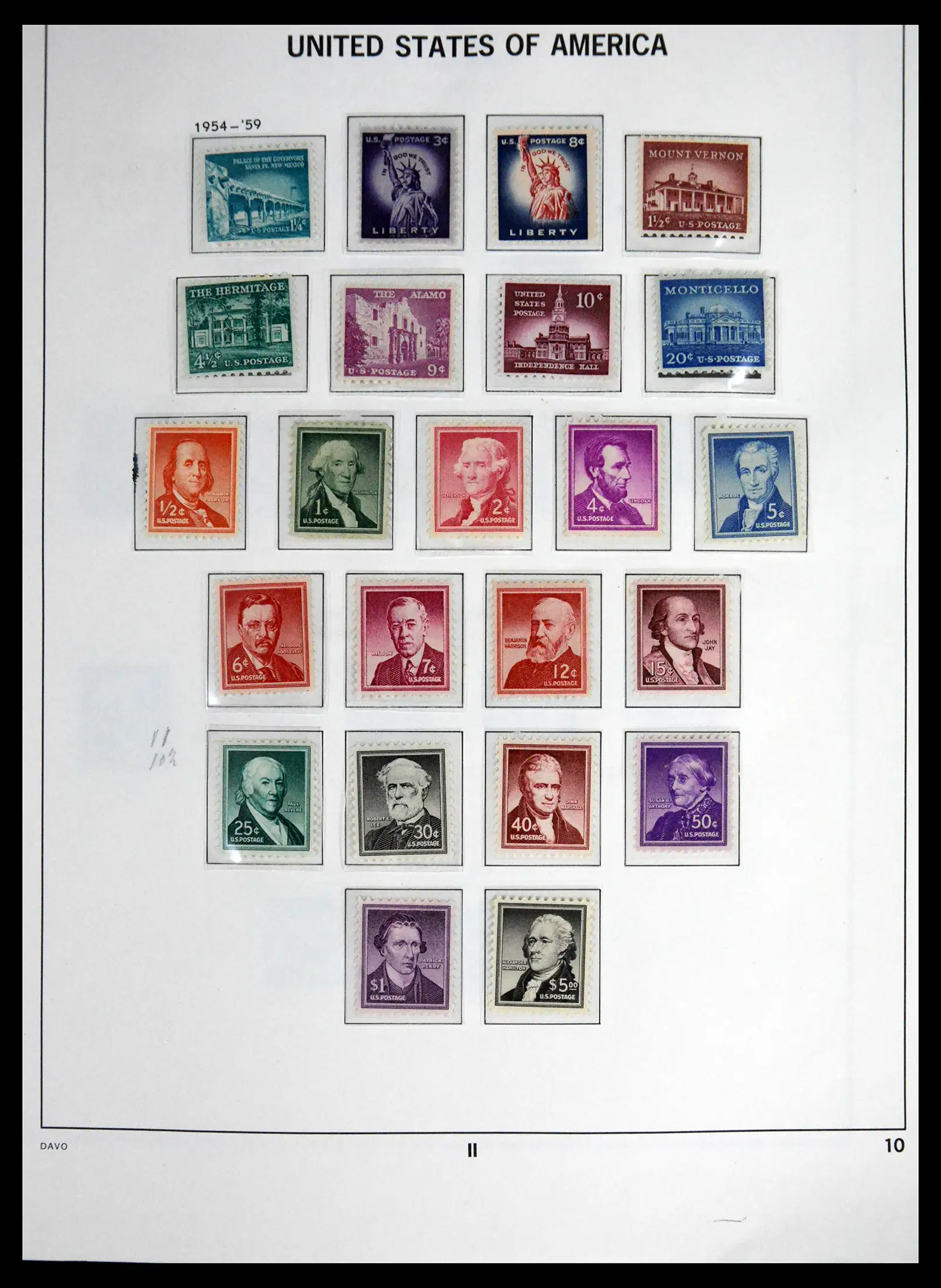 41712 0035 - Stamp collection 41712 USA mint 1861-1960.