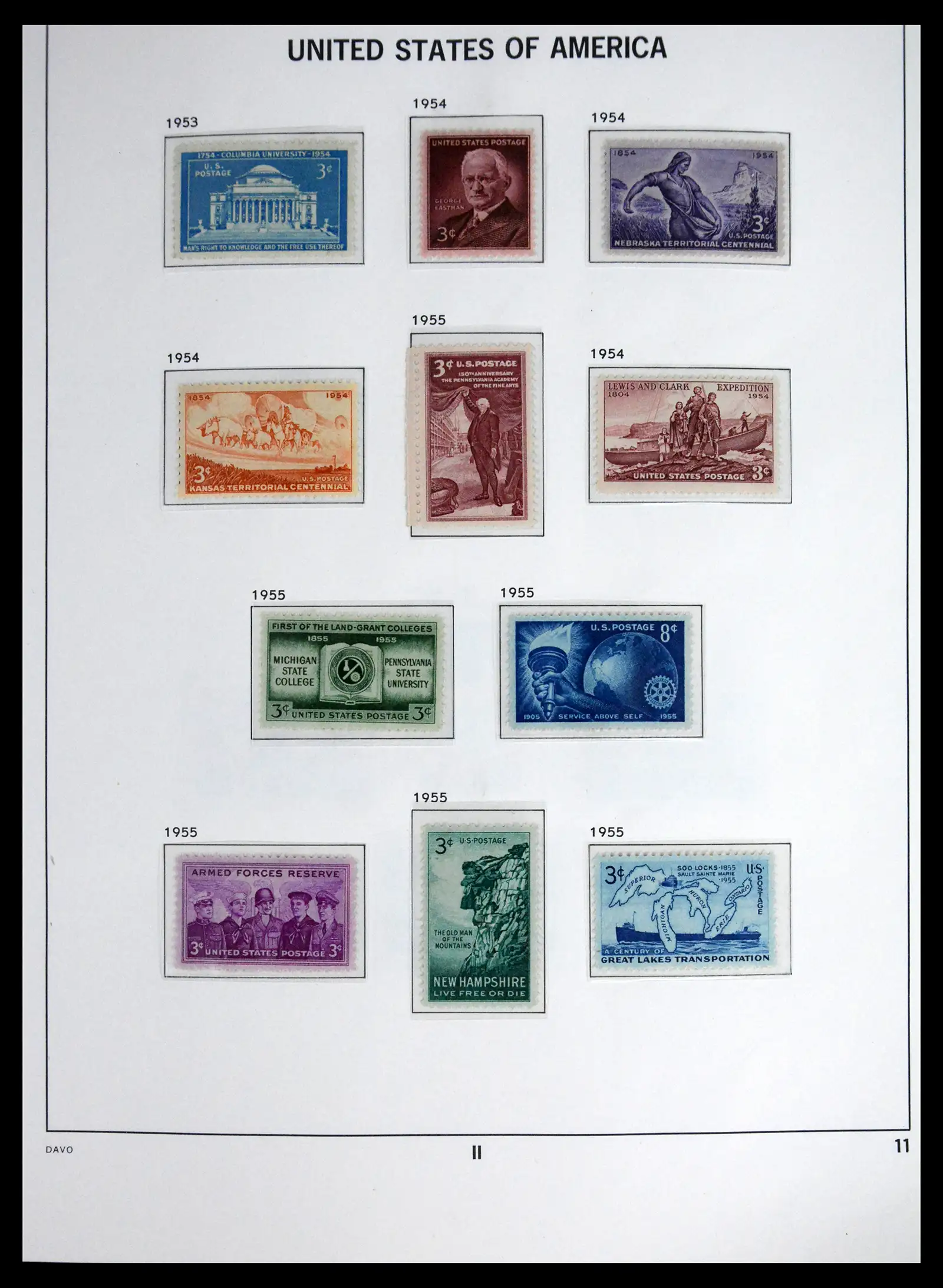 41712 0038 - Stamp collection 41712 USA mint 1861-1960.