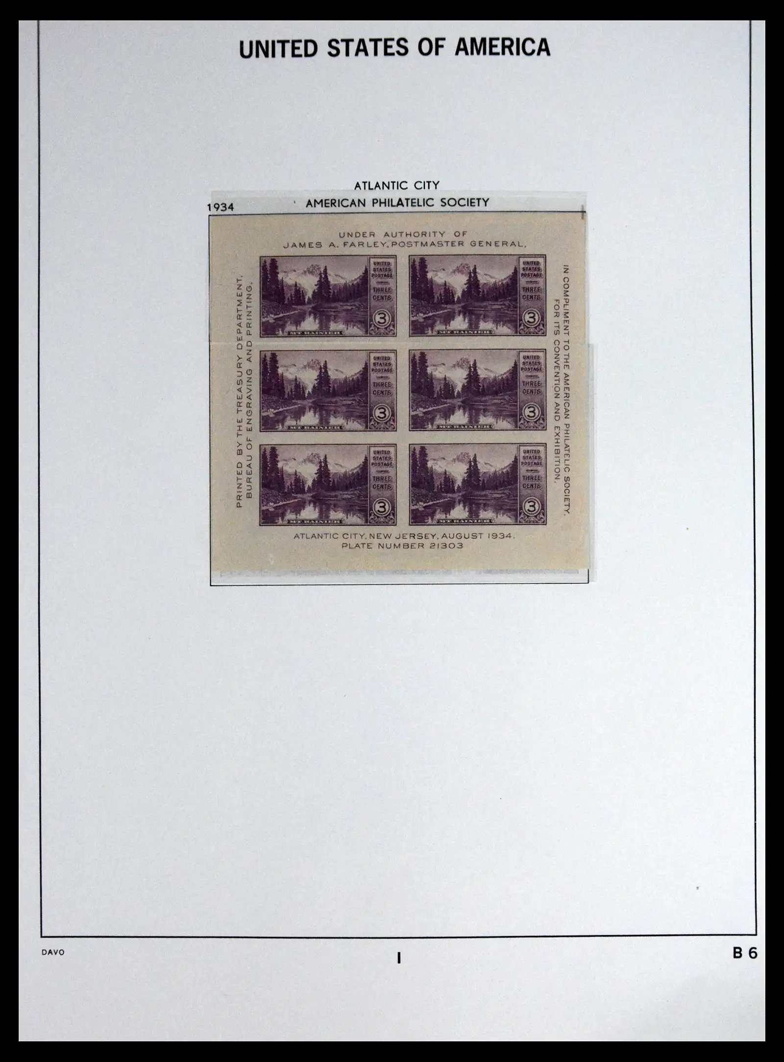41712 0052 - Stamp collection 41712 USA mint 1861-1960.
