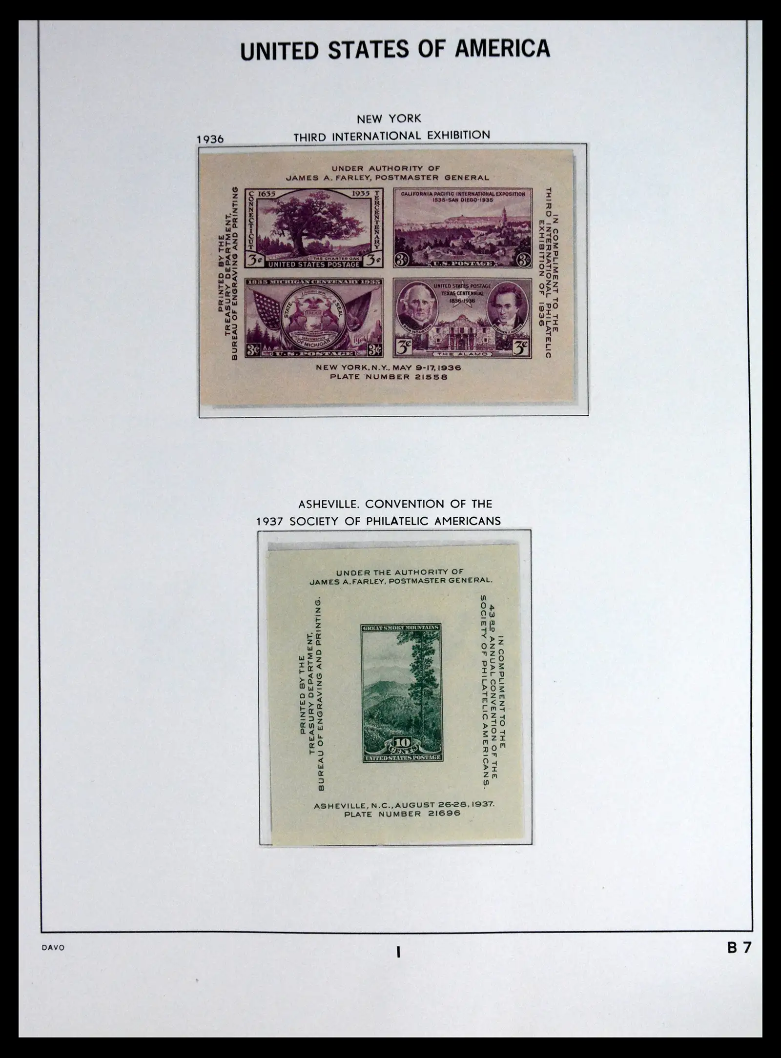 41712 0053 - Stamp collection 41712 USA mint 1861-1960.