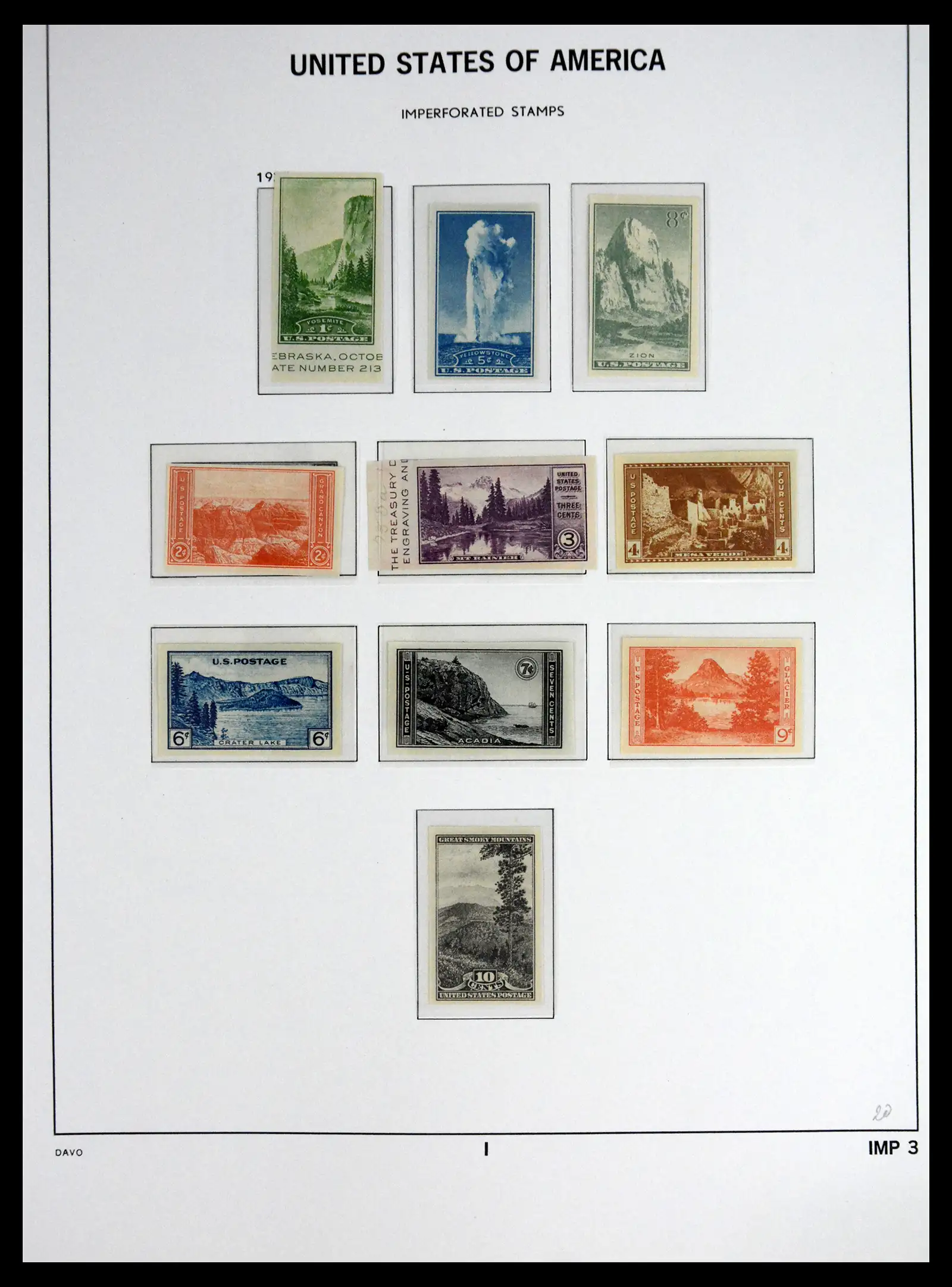 41712 0056 - Stamp collection 41712 USA mint 1861-1960.