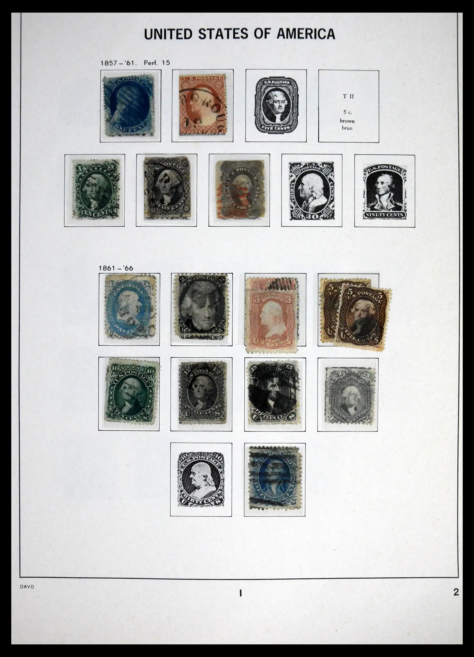 41714 0002 - Stamp collection 41714 USA 1951-1944.