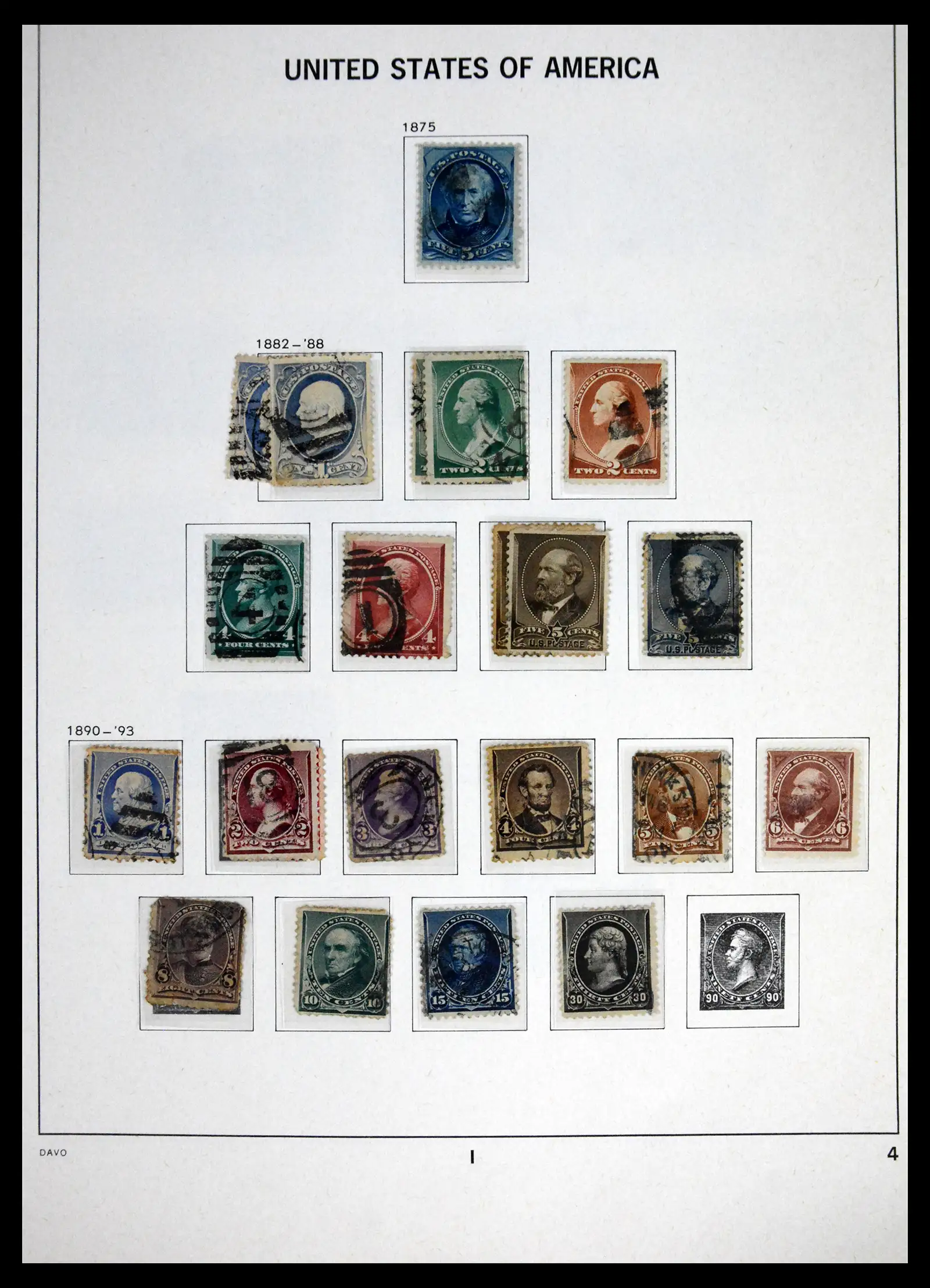 41714 0004 - Stamp collection 41714 USA 1951-1944.