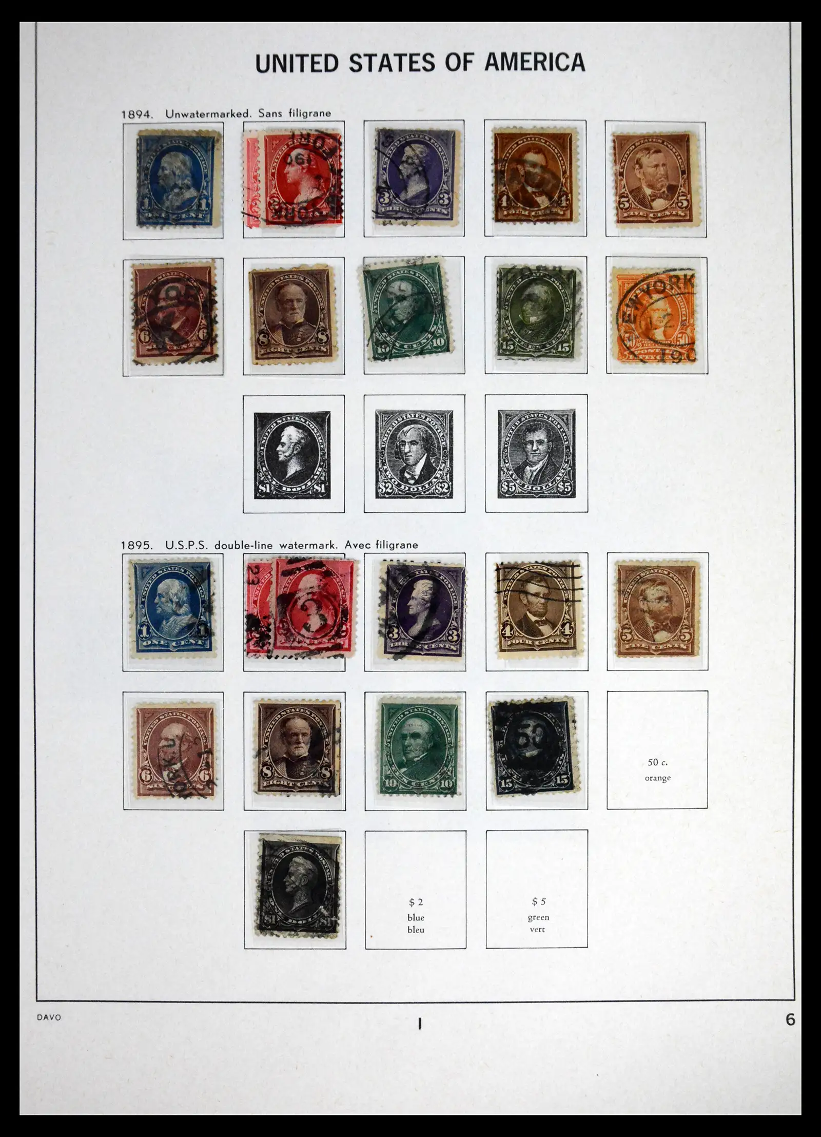 41714 0006 - Stamp collection 41714 USA 1951-1944.