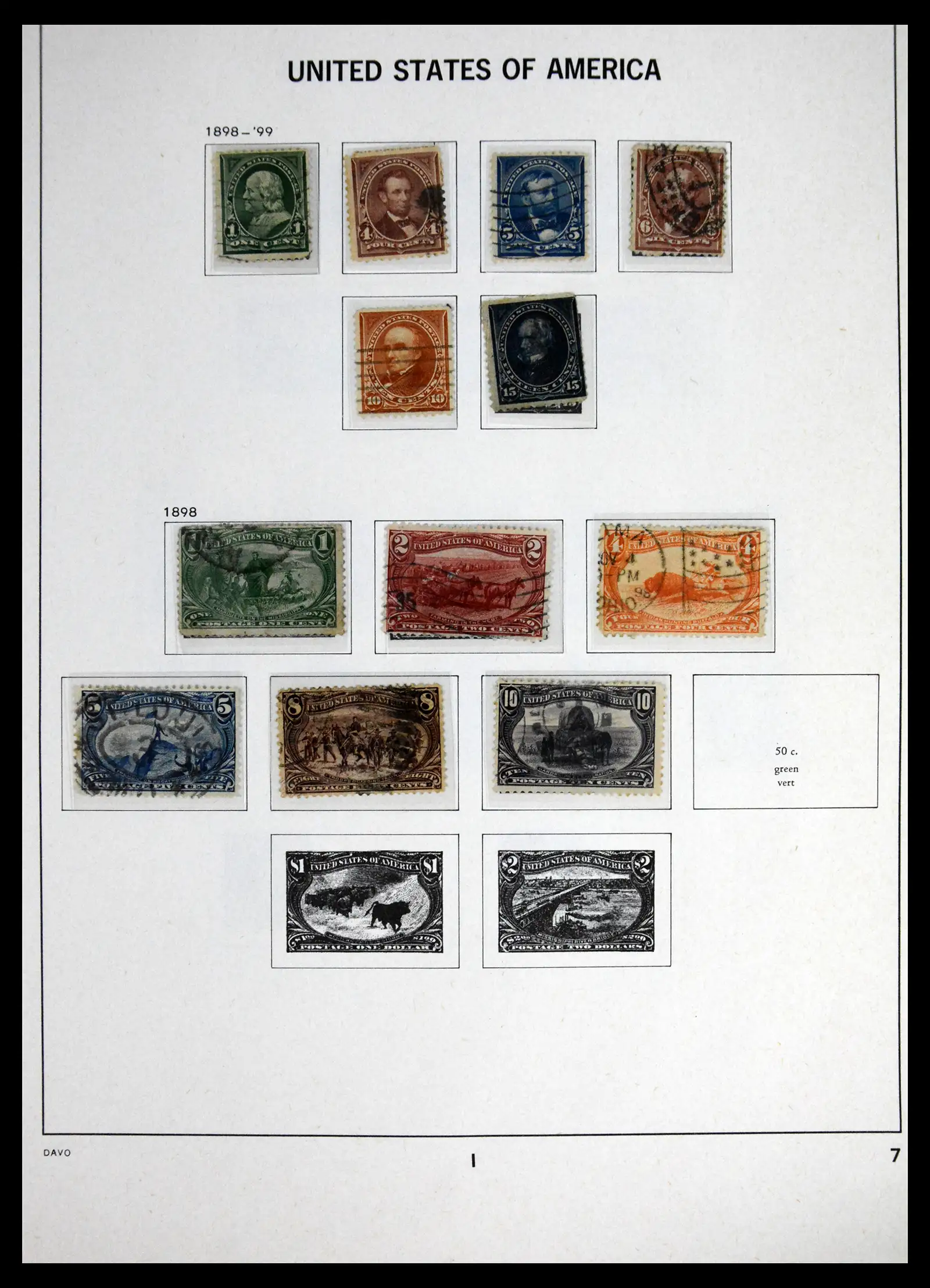 41714 0007 - Stamp collection 41714 USA 1951-1944.