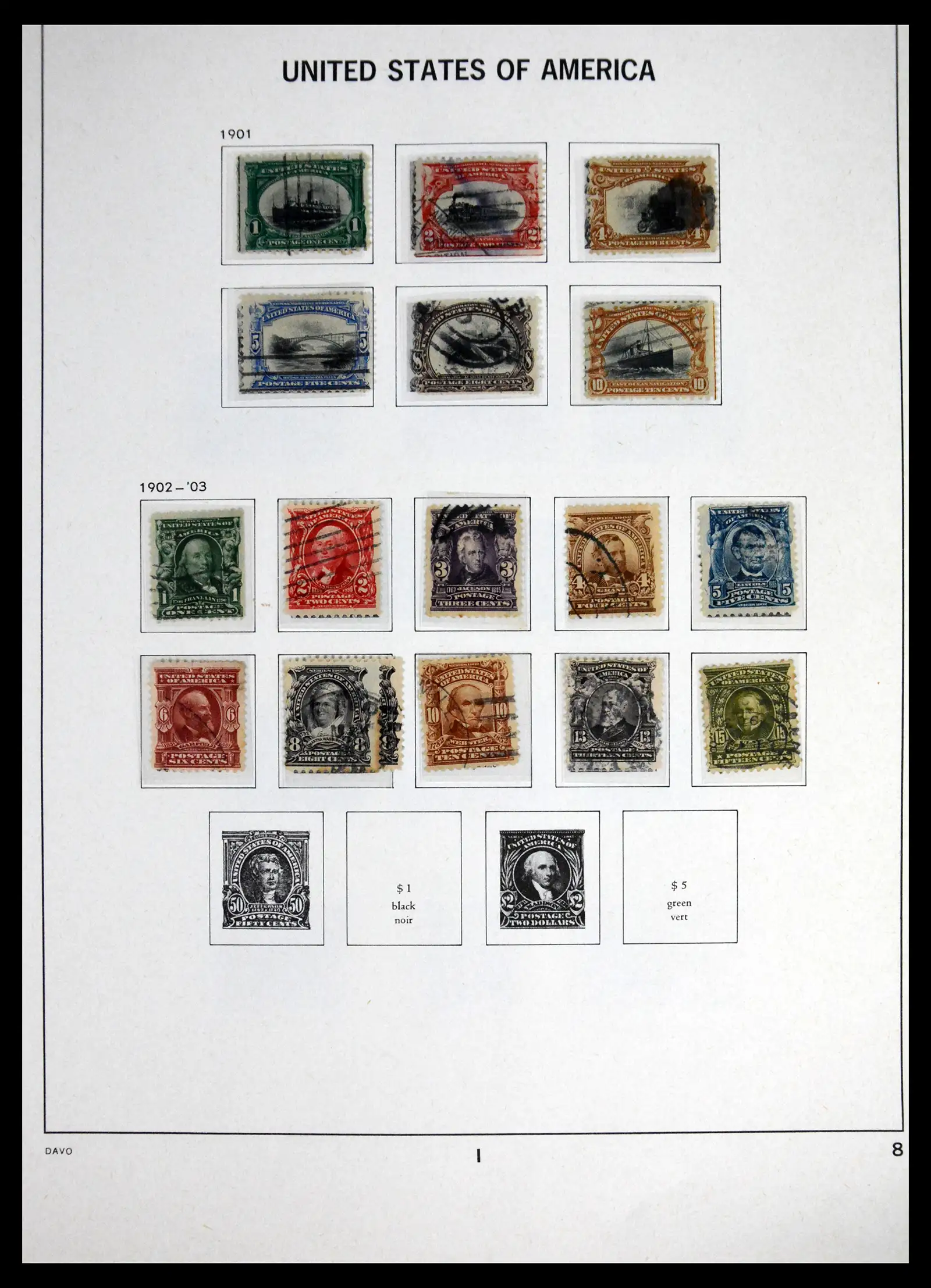 41714 0008 - Stamp collection 41714 USA 1951-1944.