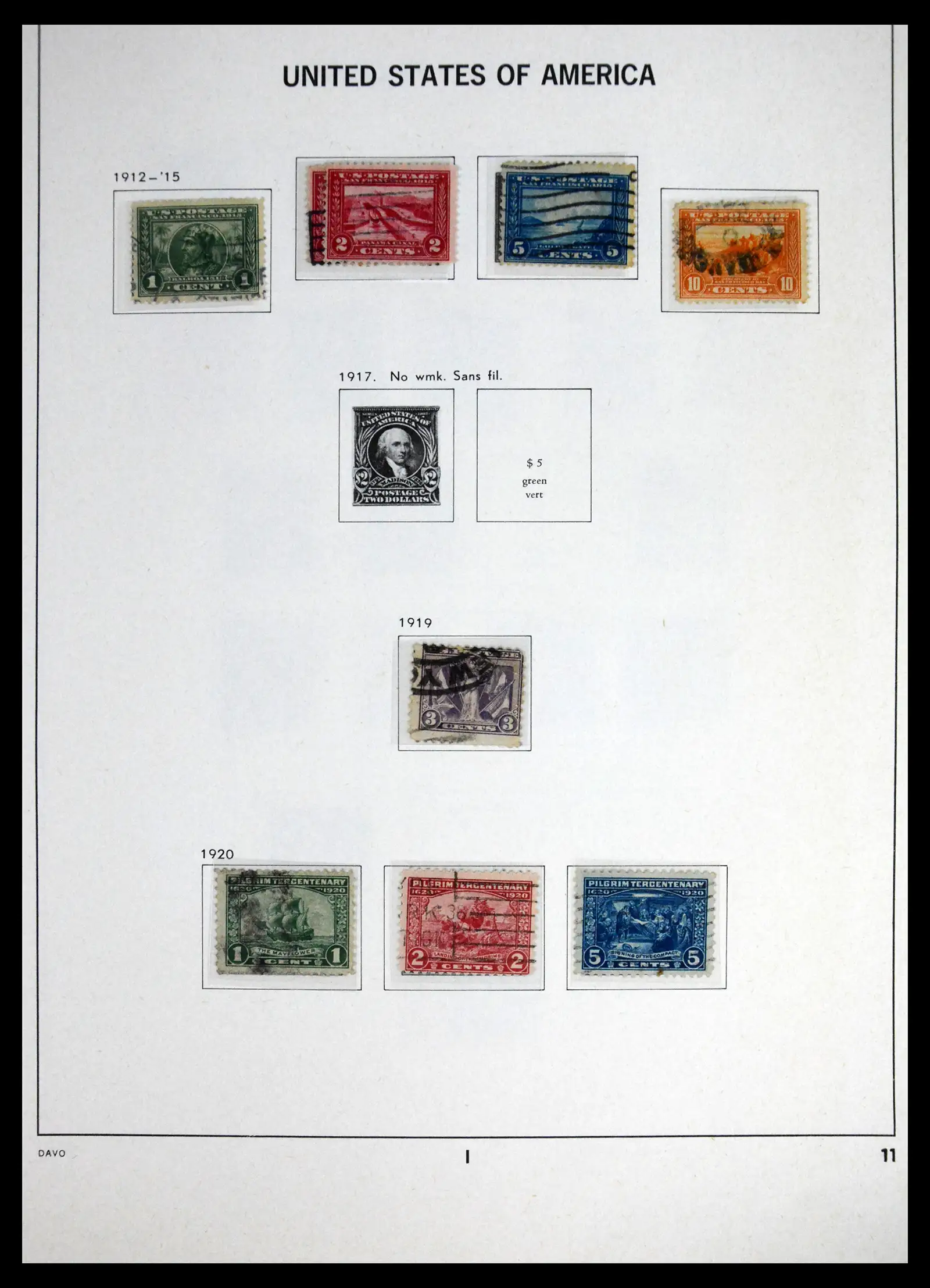41714 0011 - Stamp collection 41714 USA 1951-1944.