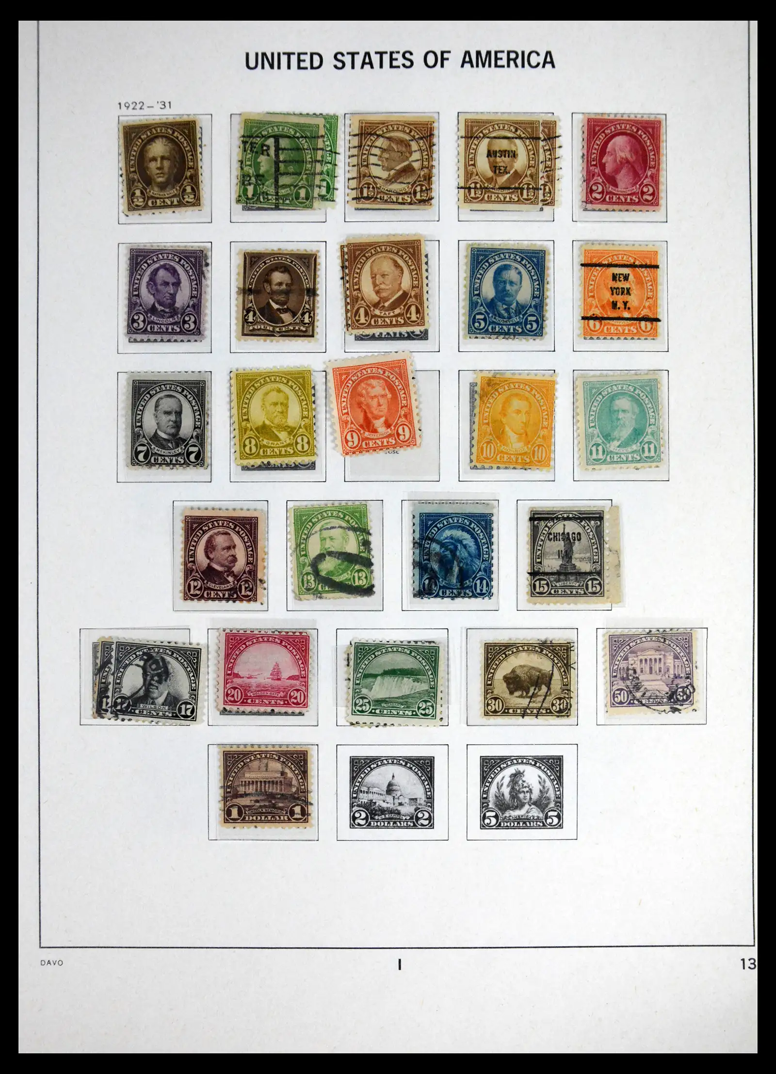 41714 0013 - Stamp collection 41714 USA 1951-1944.