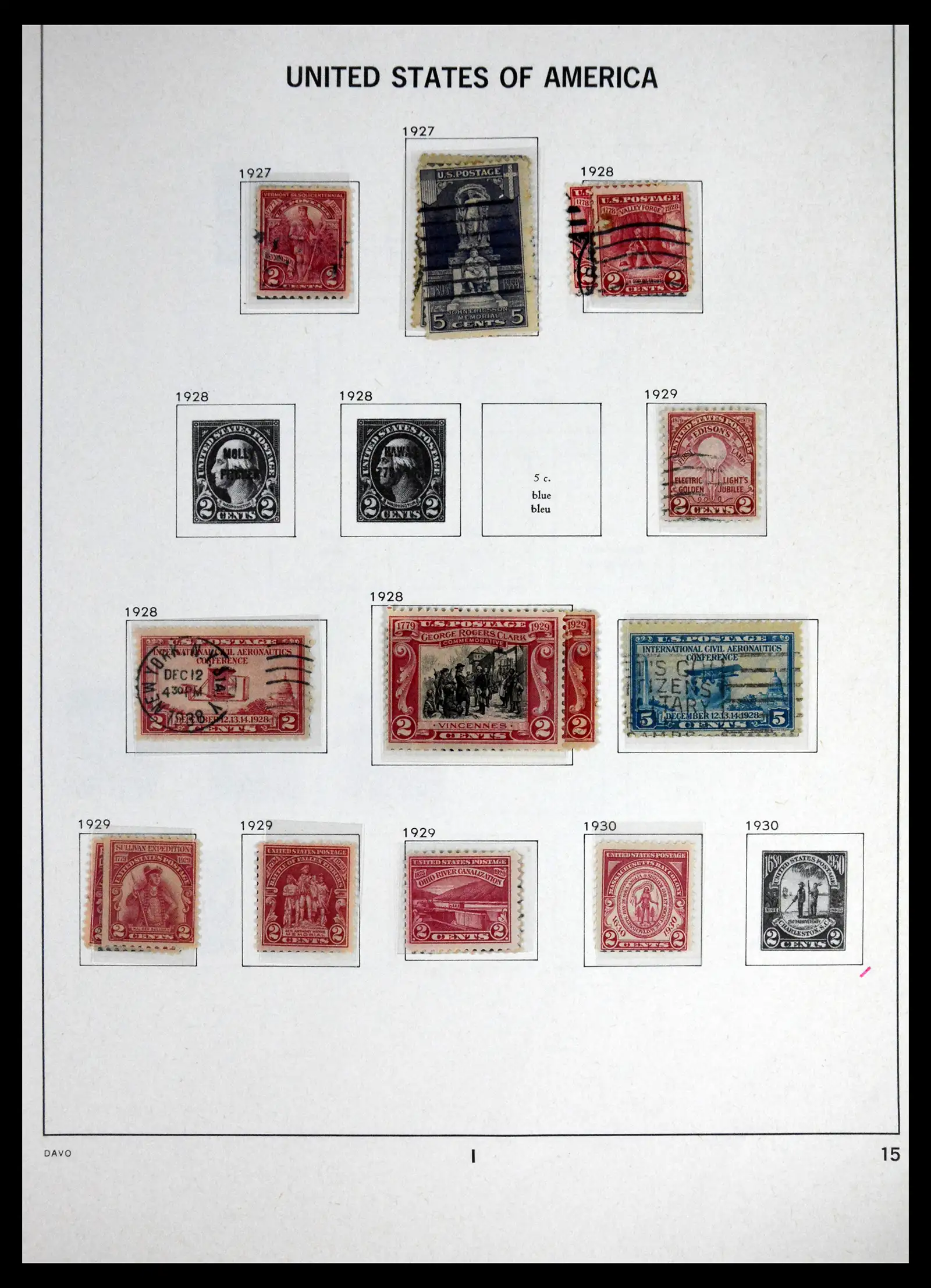 41714 0015 - Stamp collection 41714 USA 1951-1944.