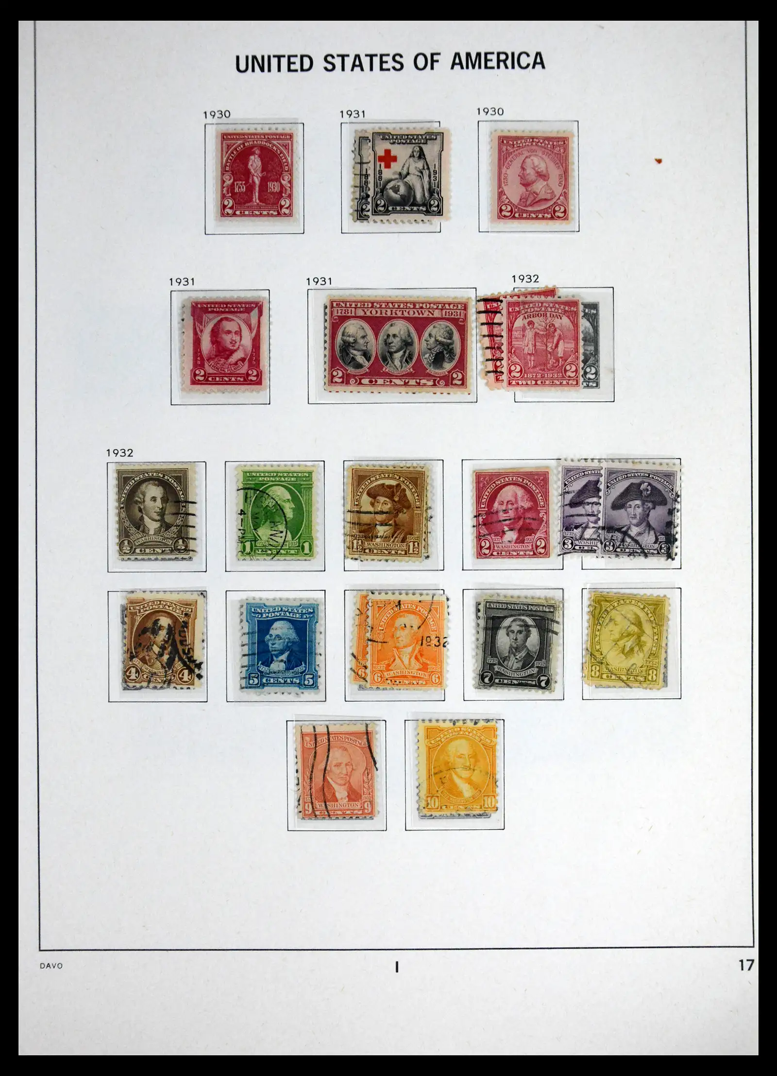 41714 0017 - Stamp collection 41714 USA 1951-1944.