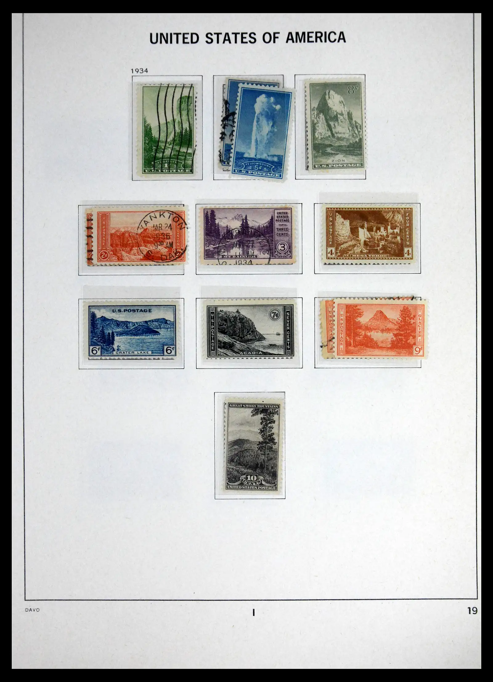 41714 0019 - Stamp collection 41714 USA 1951-1944.