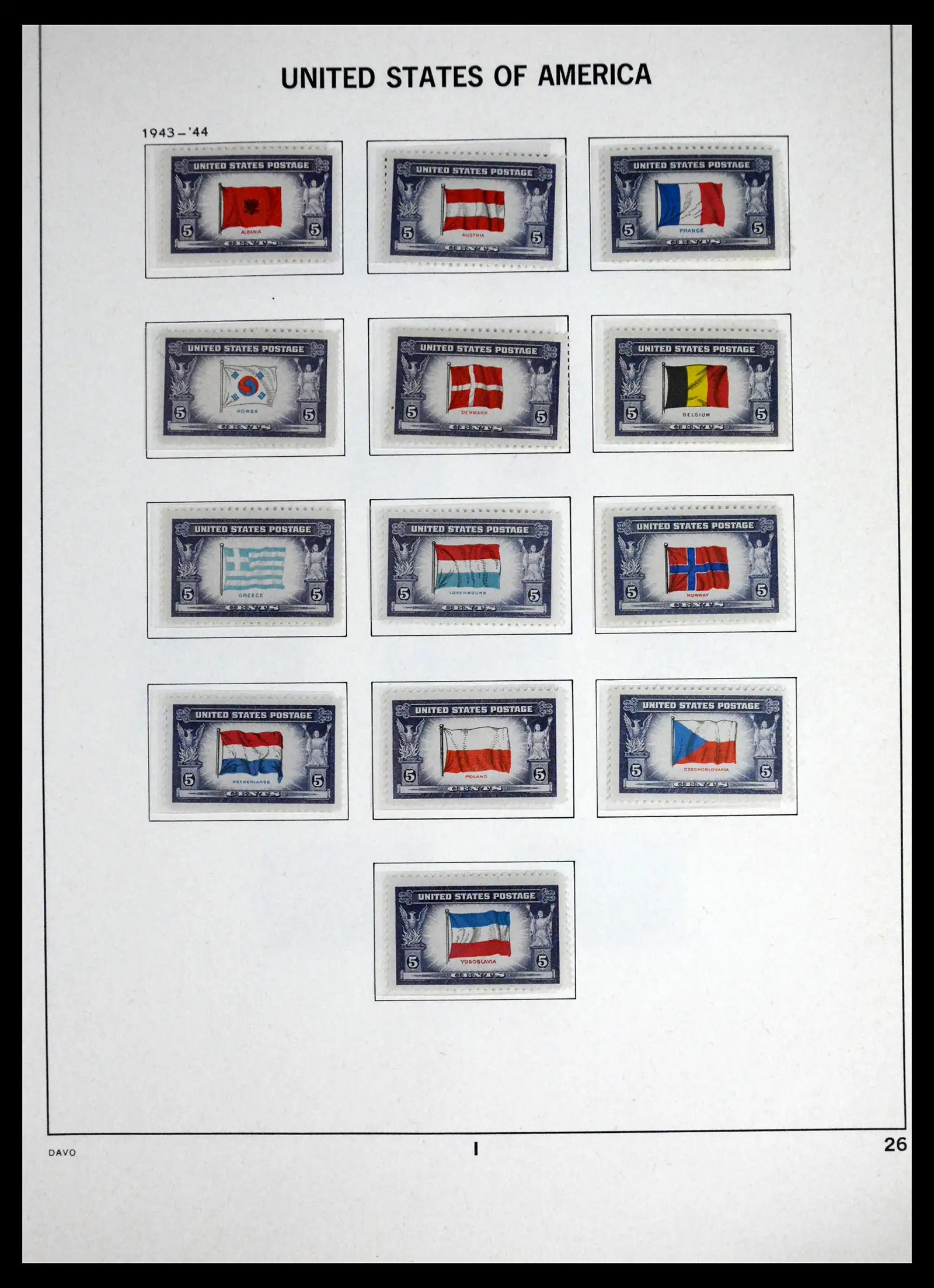 41714 0026 - Stamp collection 41714 USA 1951-1944.