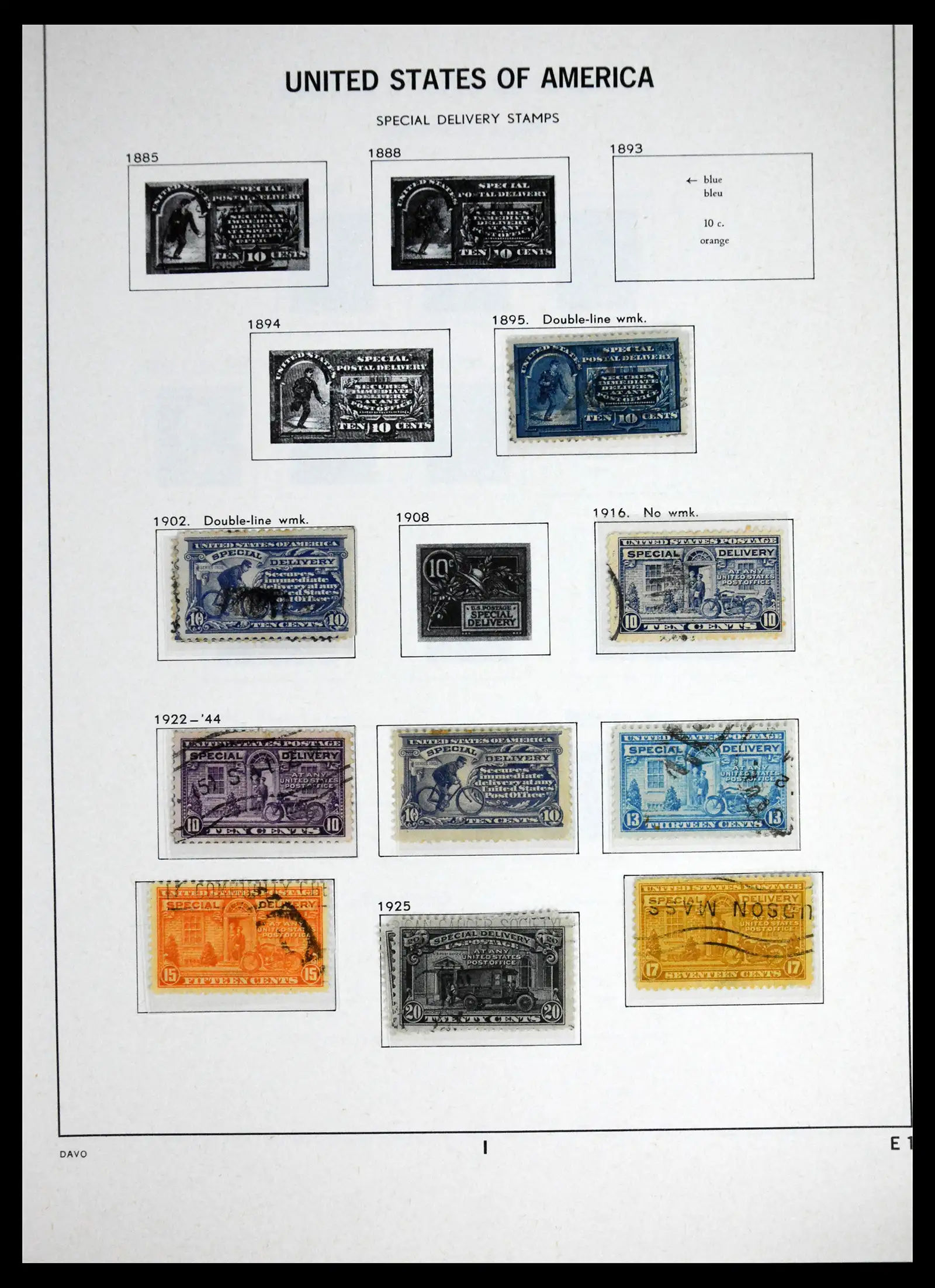 41714 0032 - Stamp collection 41714 USA 1951-1944.