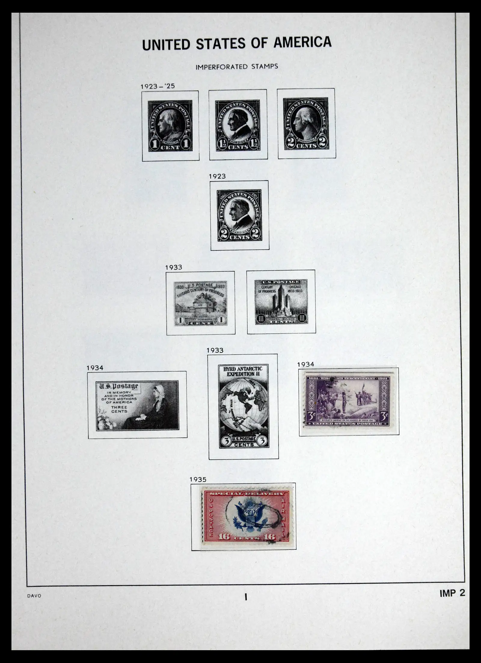 41714 0033 - Stamp collection 41714 USA 1951-1944.