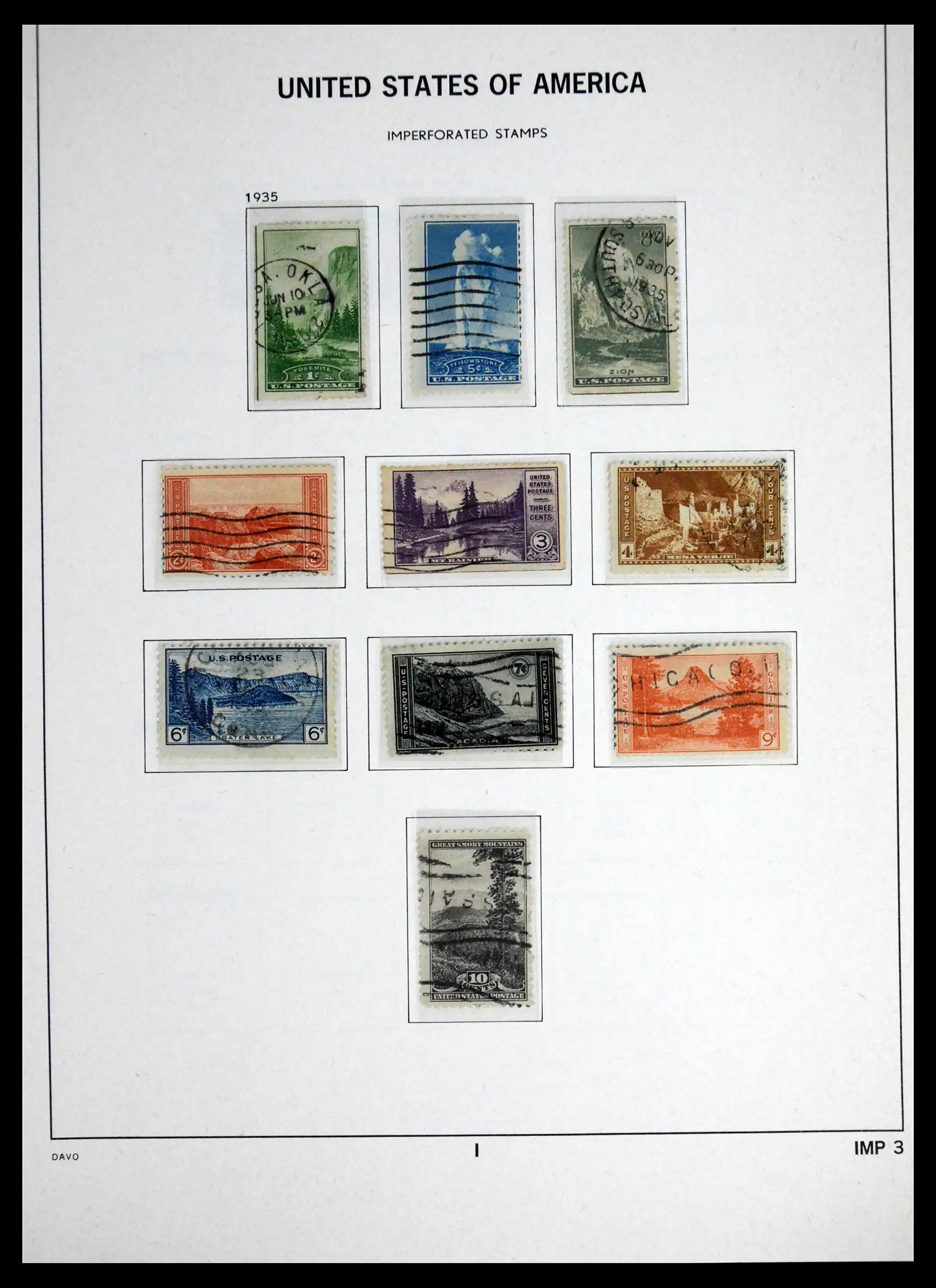 41714 0034 - Stamp collection 41714 USA 1951-1944.