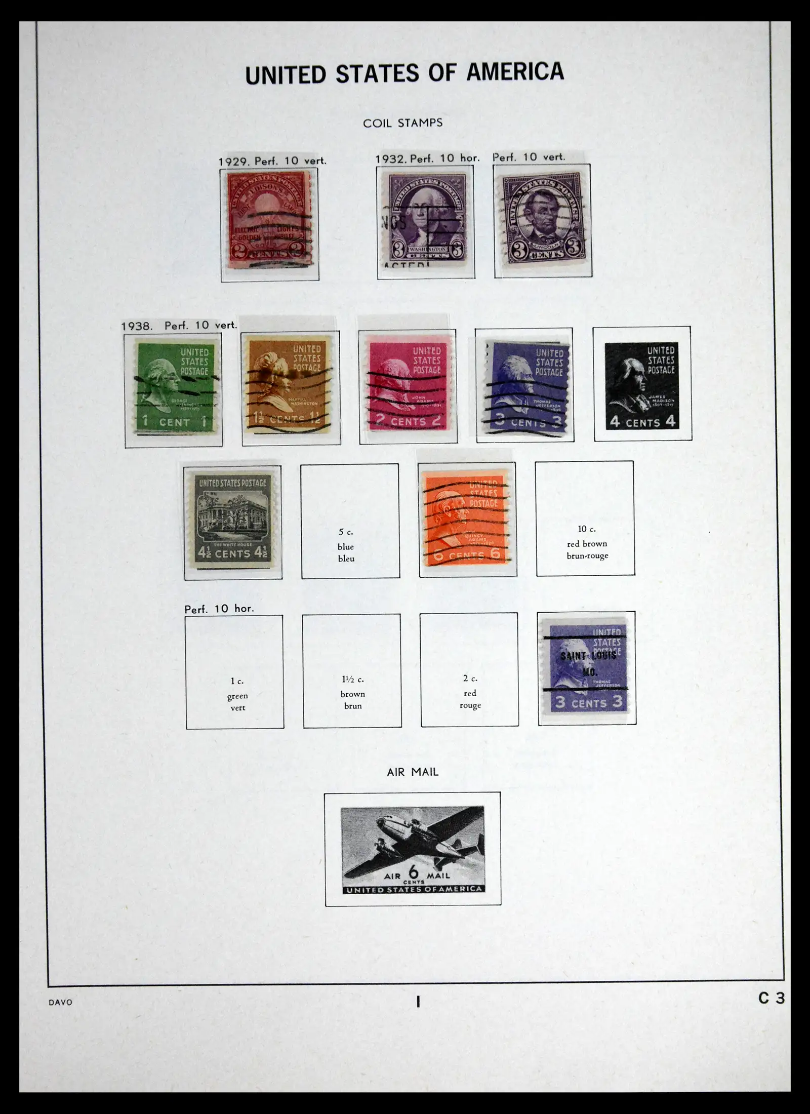 41714 0036 - Stamp collection 41714 USA 1951-1944.